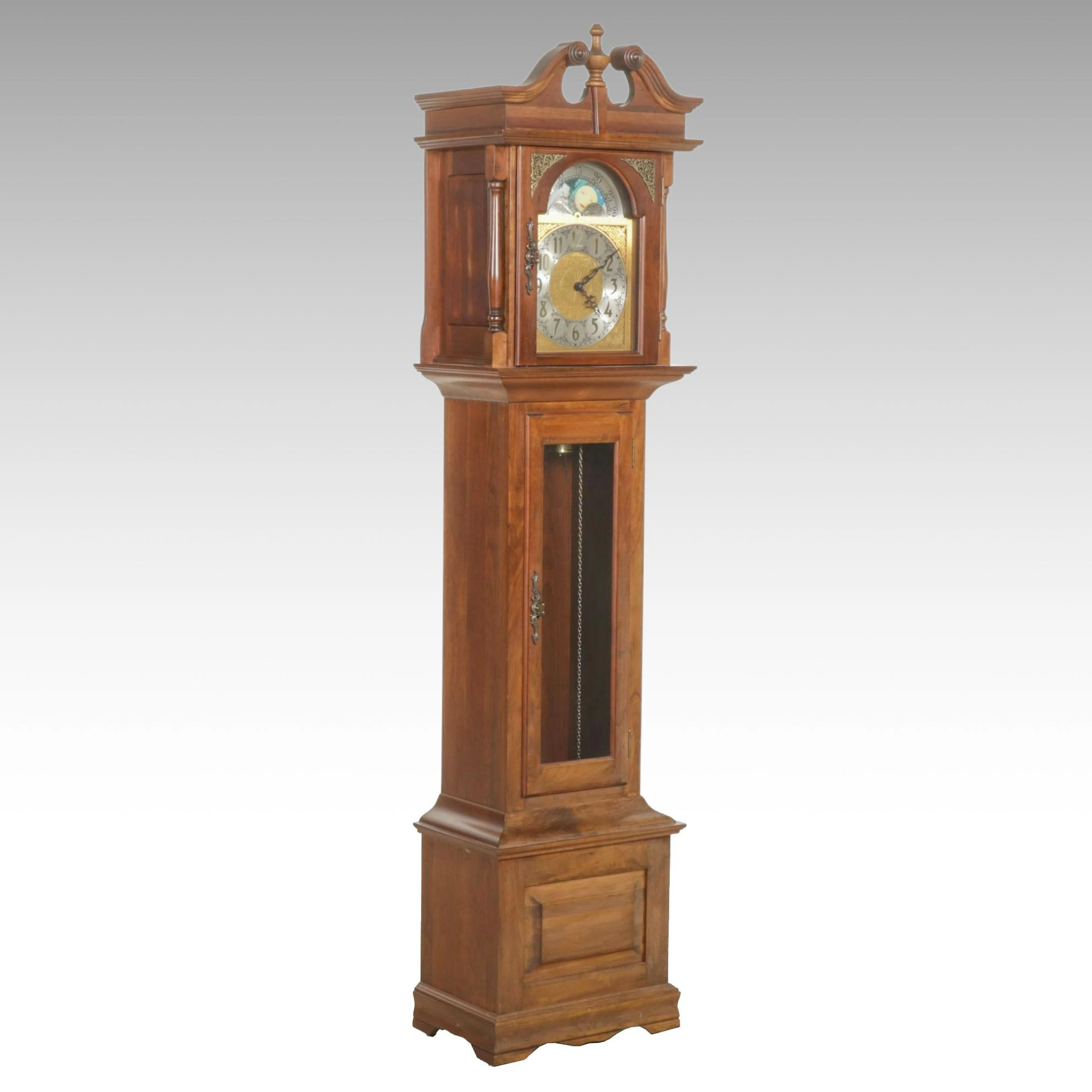 Emperor Federal Style Cherry Case Grandfather Clock