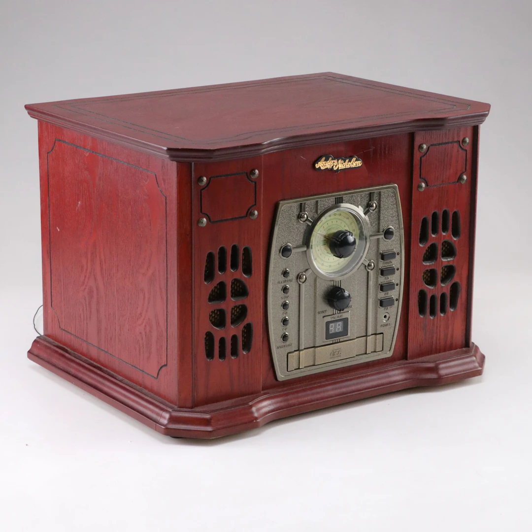 Anders Nicholson Phonograph with AM/FM Radio and CD Player