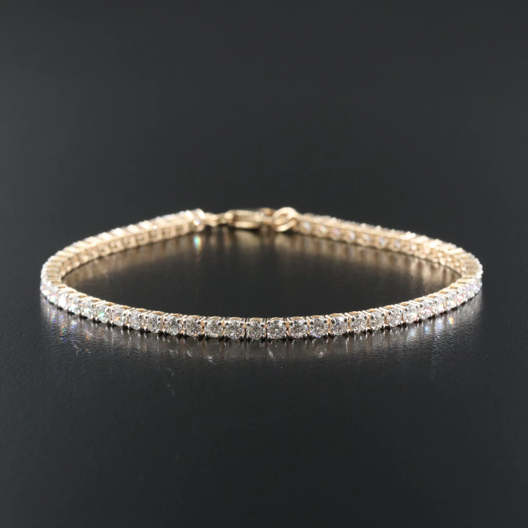 14K 3.60 CTW Lab Grown Diamond Line Bracelet