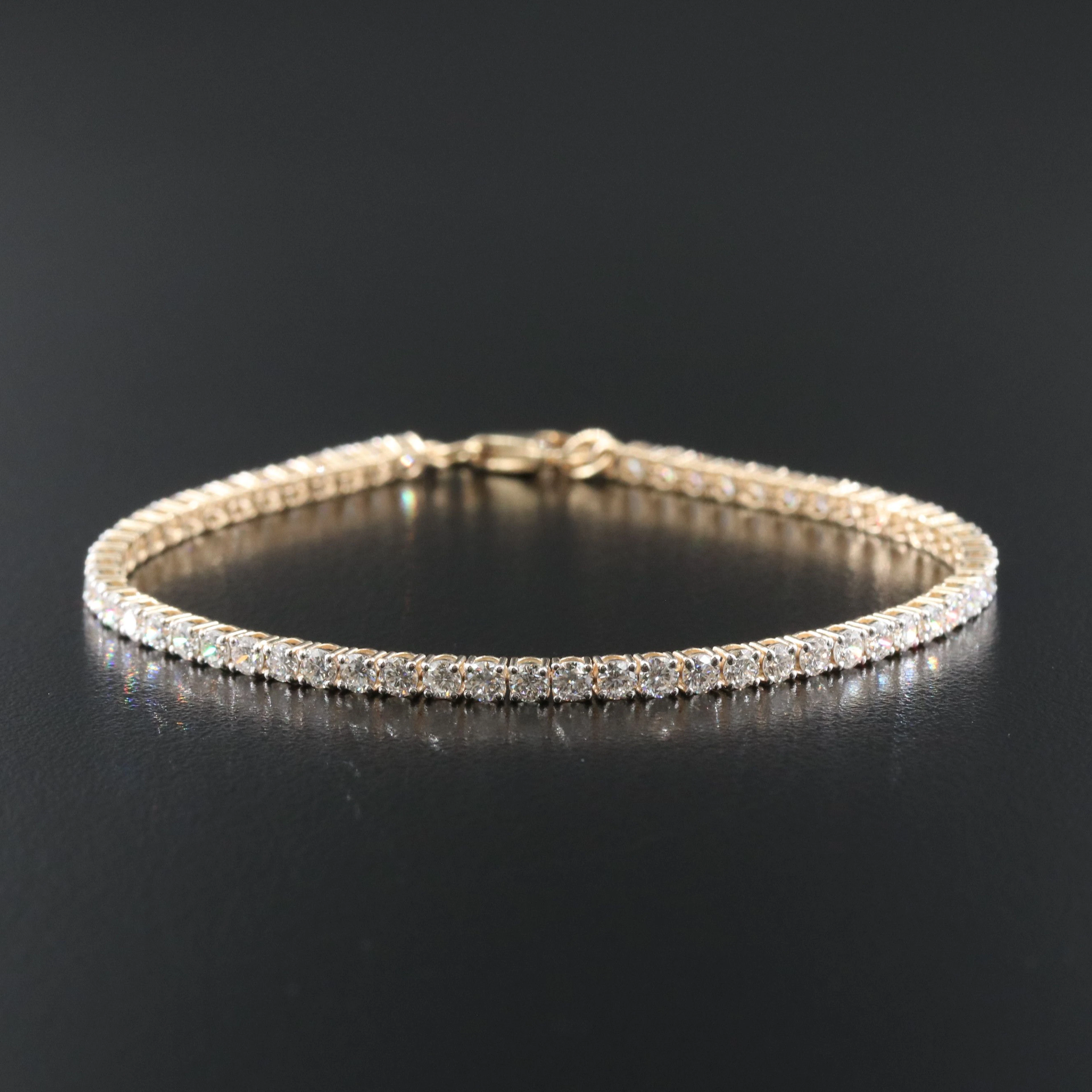 14K 3.60 CTW Lab Grown Diamond Line Bracelet