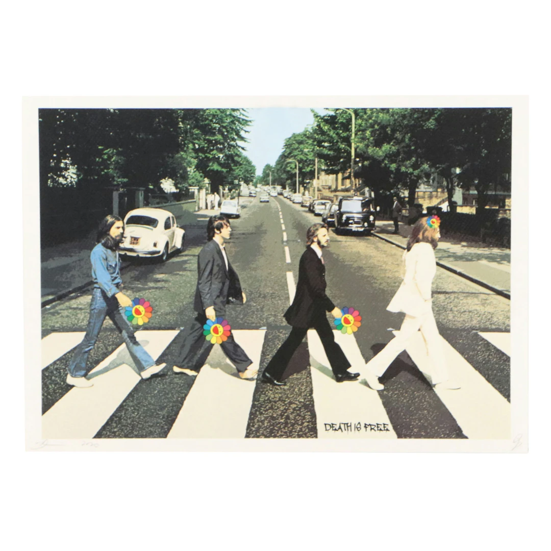Death NYC Pop Art Graphic Print Homage to The Beatles