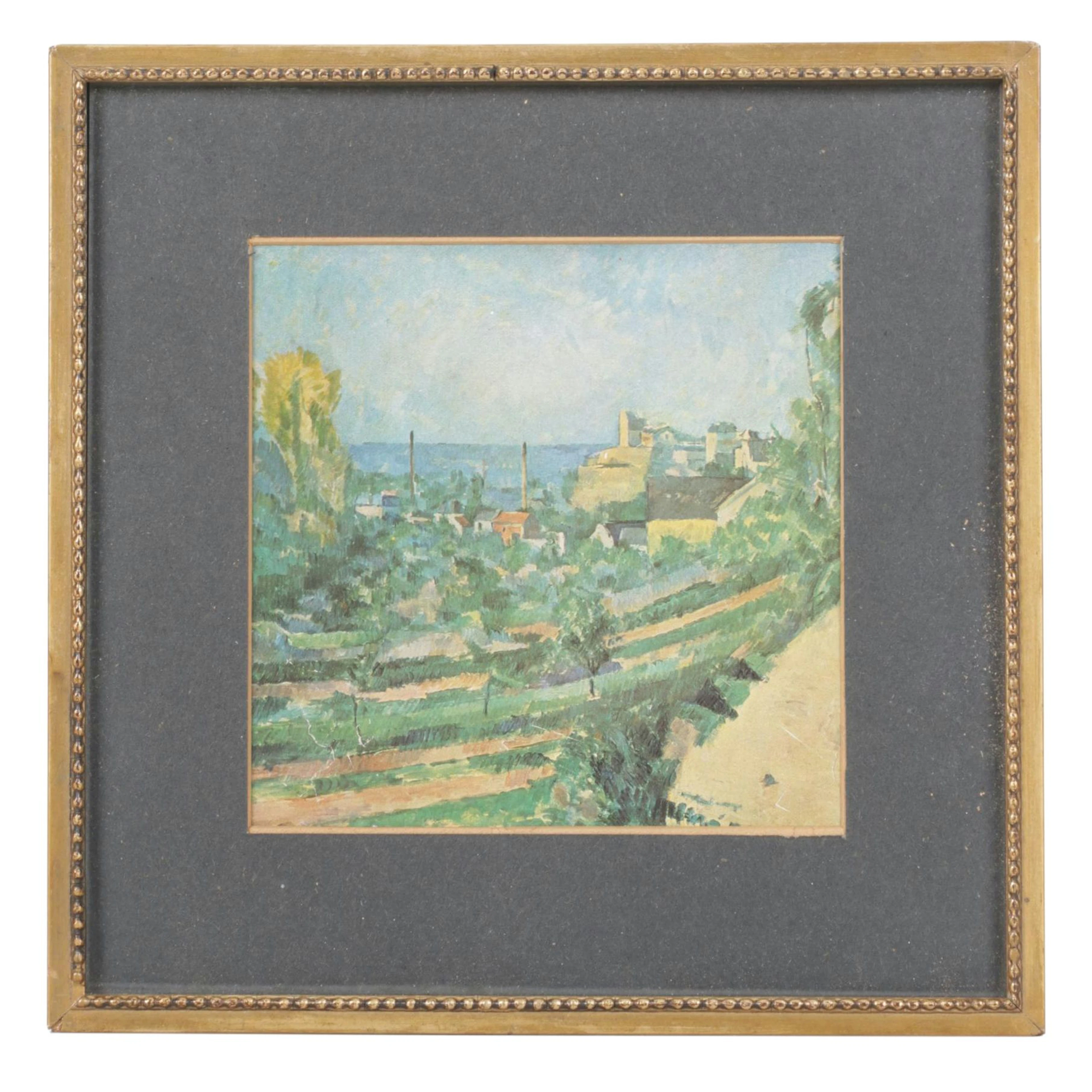 Offset Lithograph After Paul Cézanne "L'Estaque, The Village and the Sea"