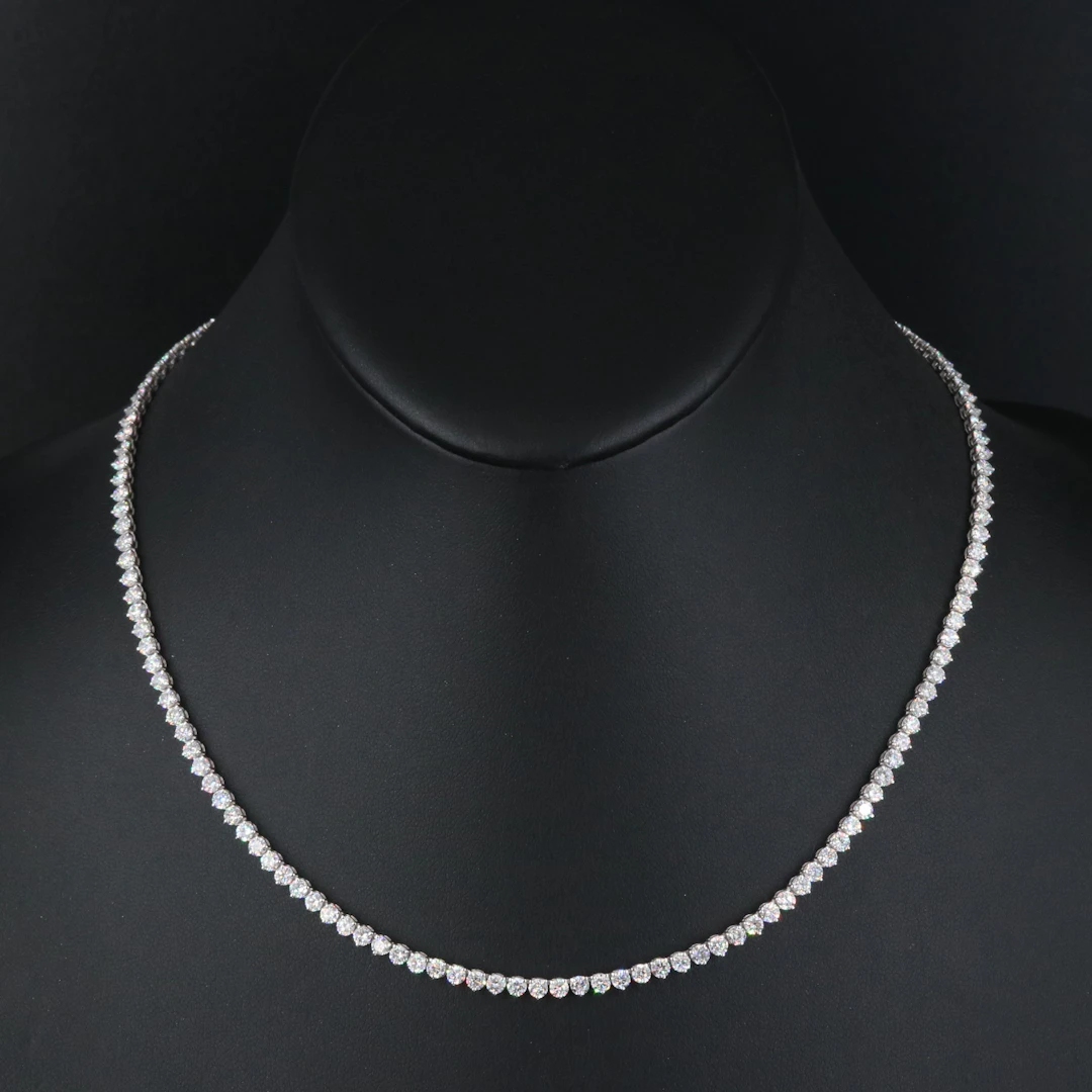 14K 10.73 CTW Lab Grown Diamond Rivière Necklace
