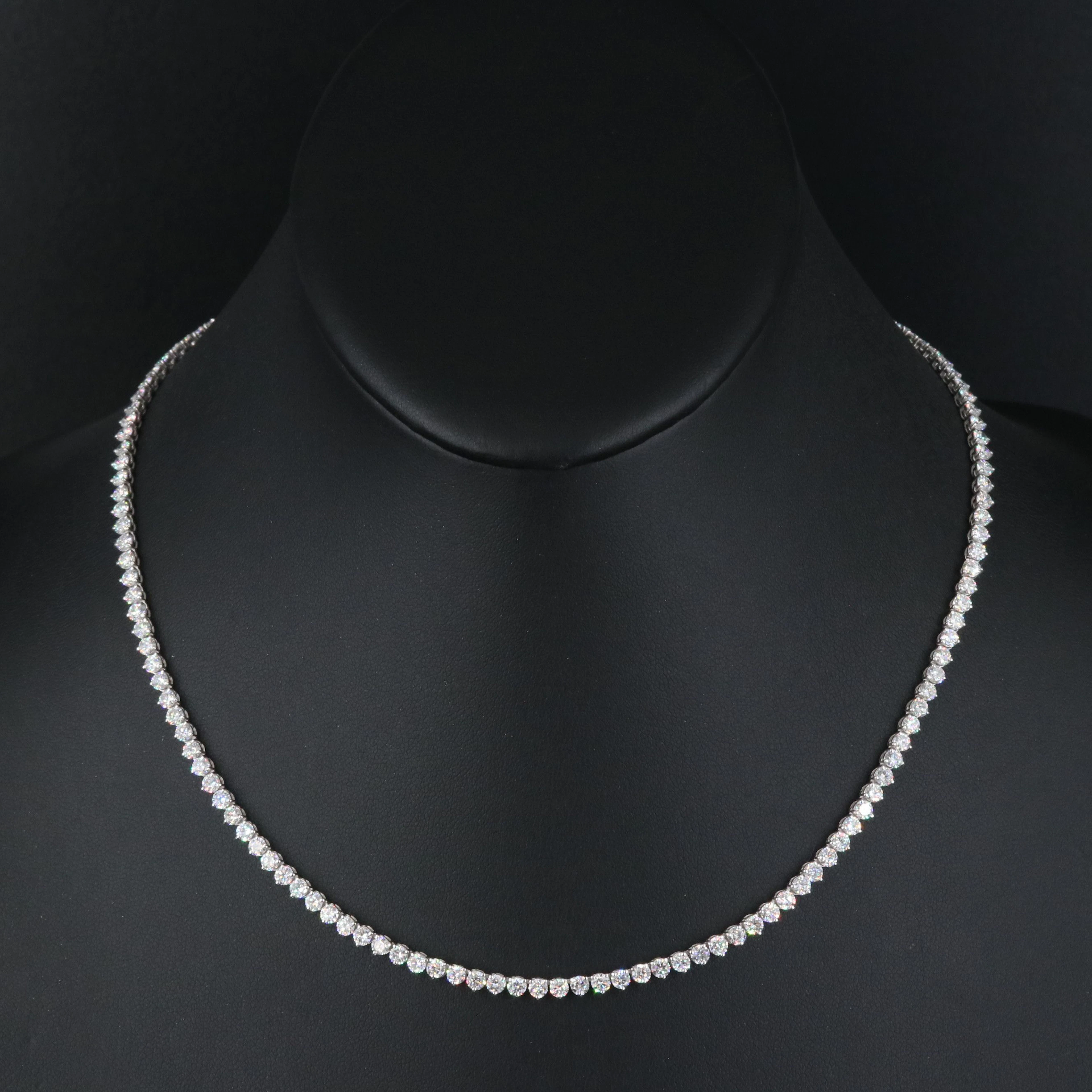 14K 10.73 CTW Lab Grown Diamond Rivière Necklace