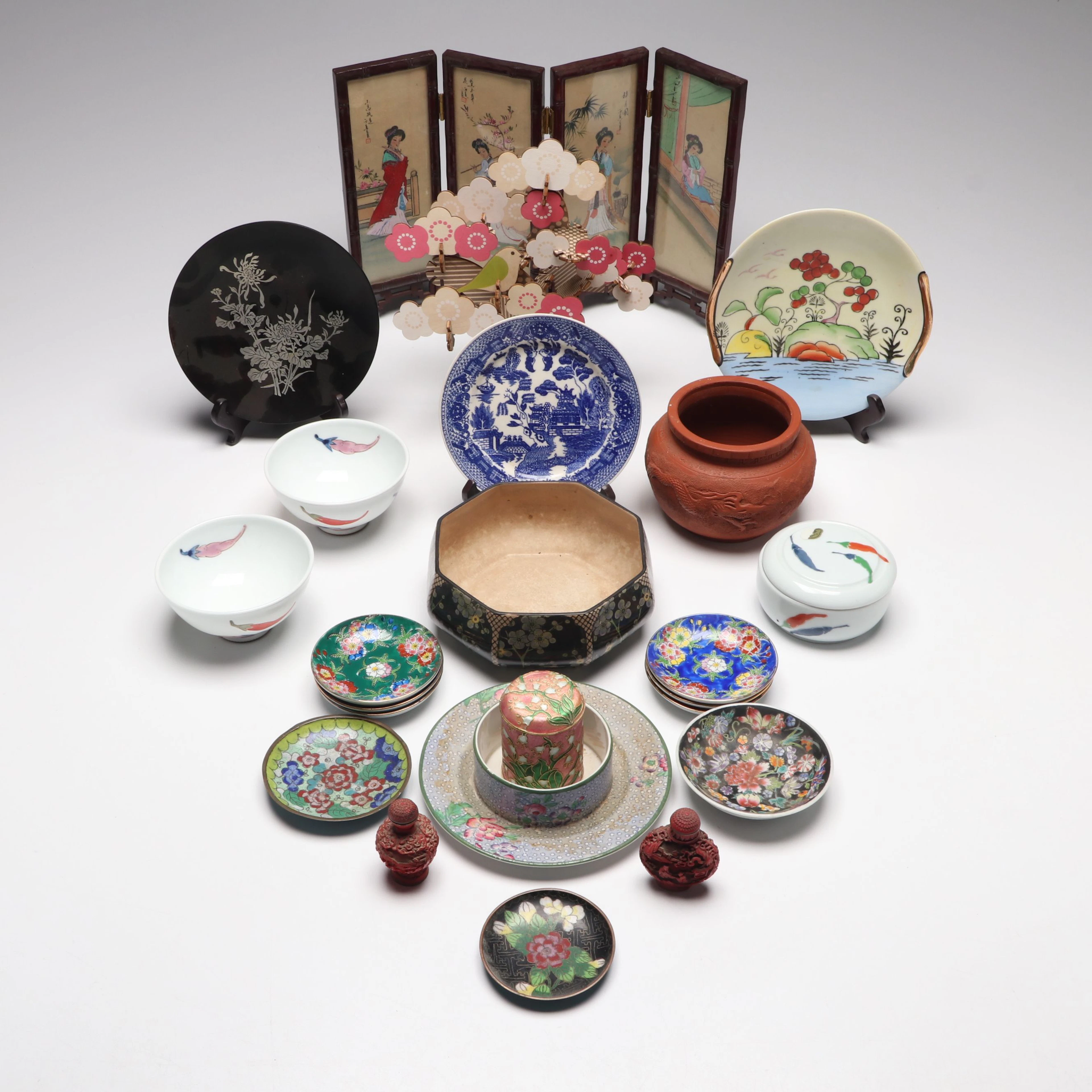 Royal Doulton Japanism Ceramic Bowl with Wedgwood Dish and More East