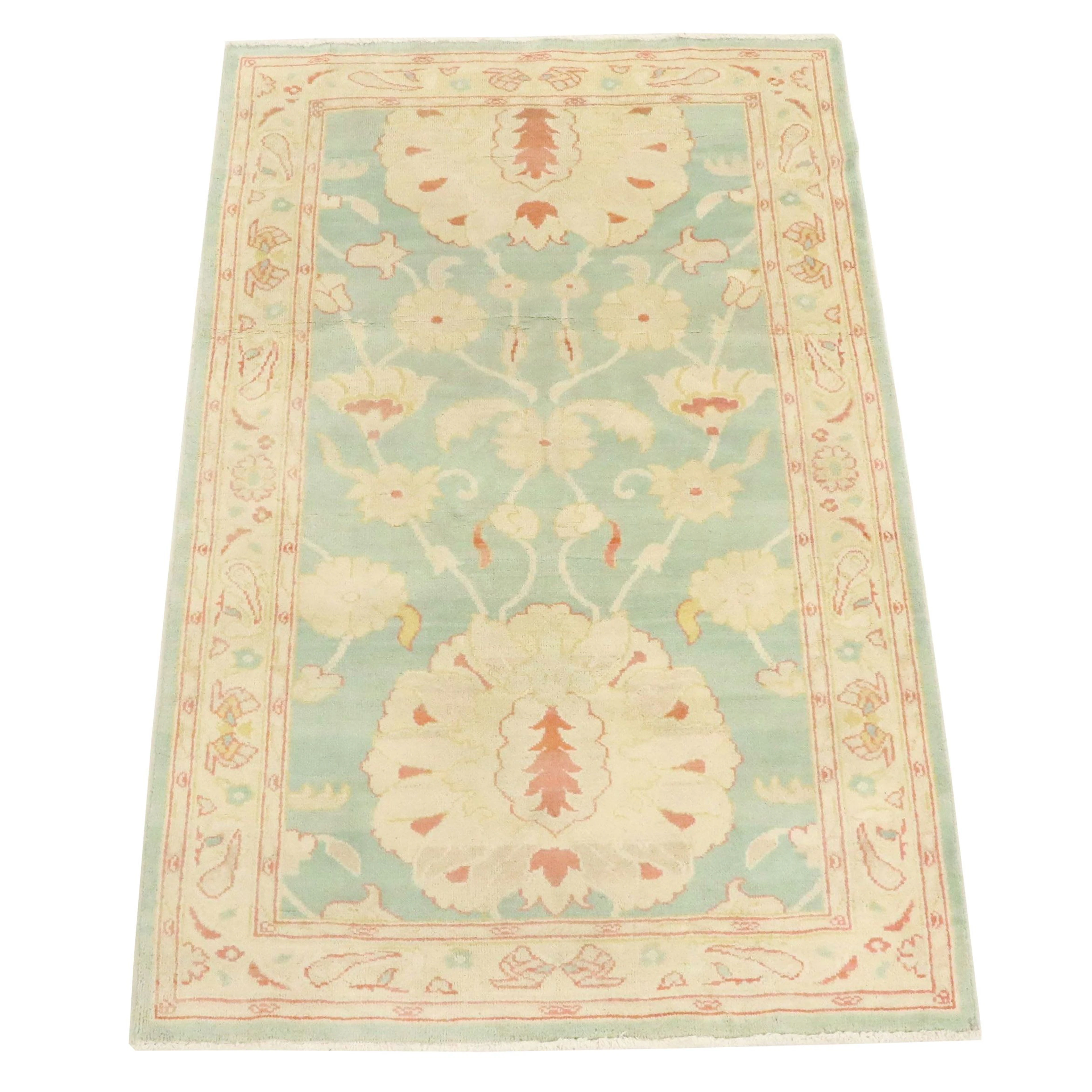 3'3 x 5'1 Hand-Knotted Egyptian Arak Style Accent Rug