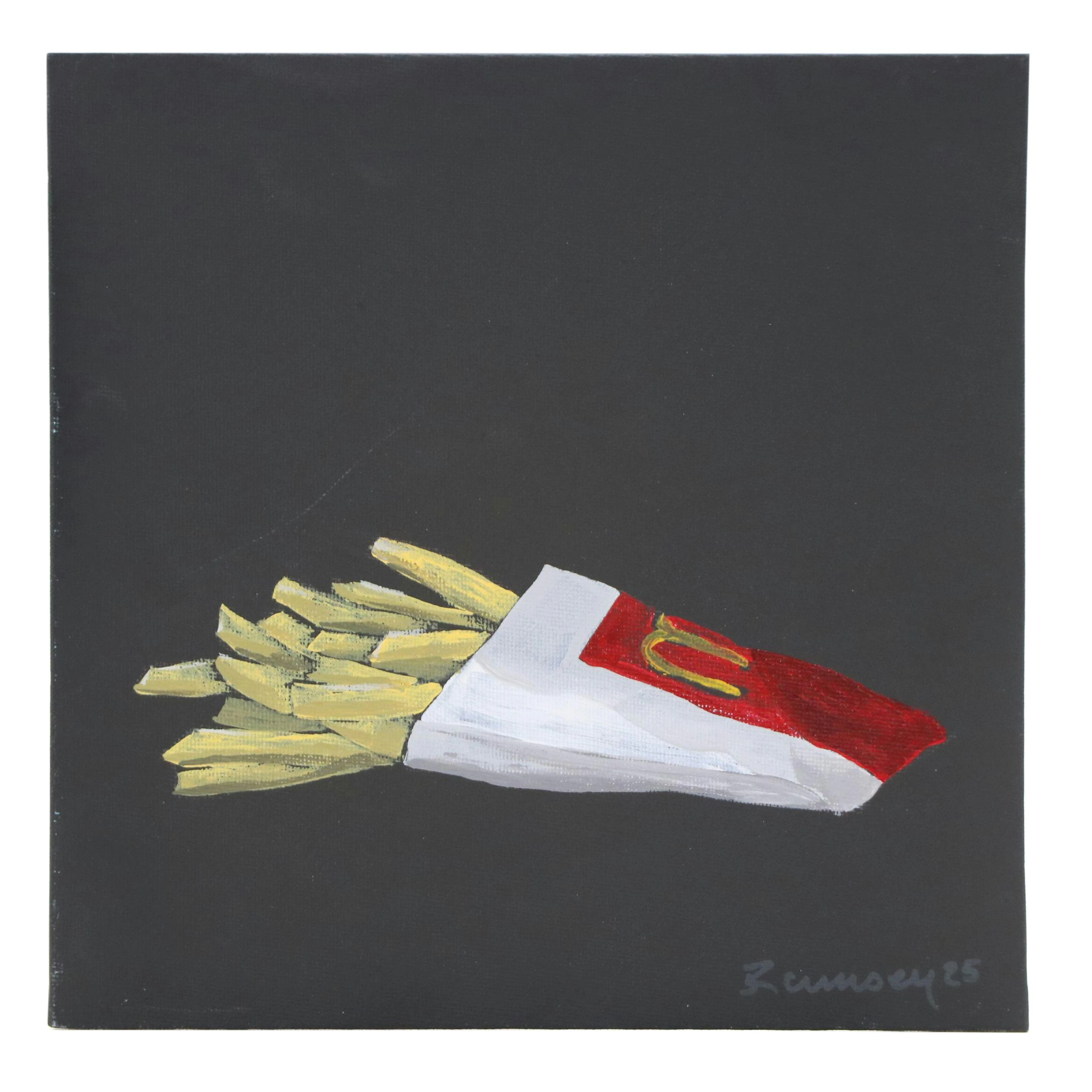 Joshua Ramsey Acrylic Still Life Painting of French Fries, 2025