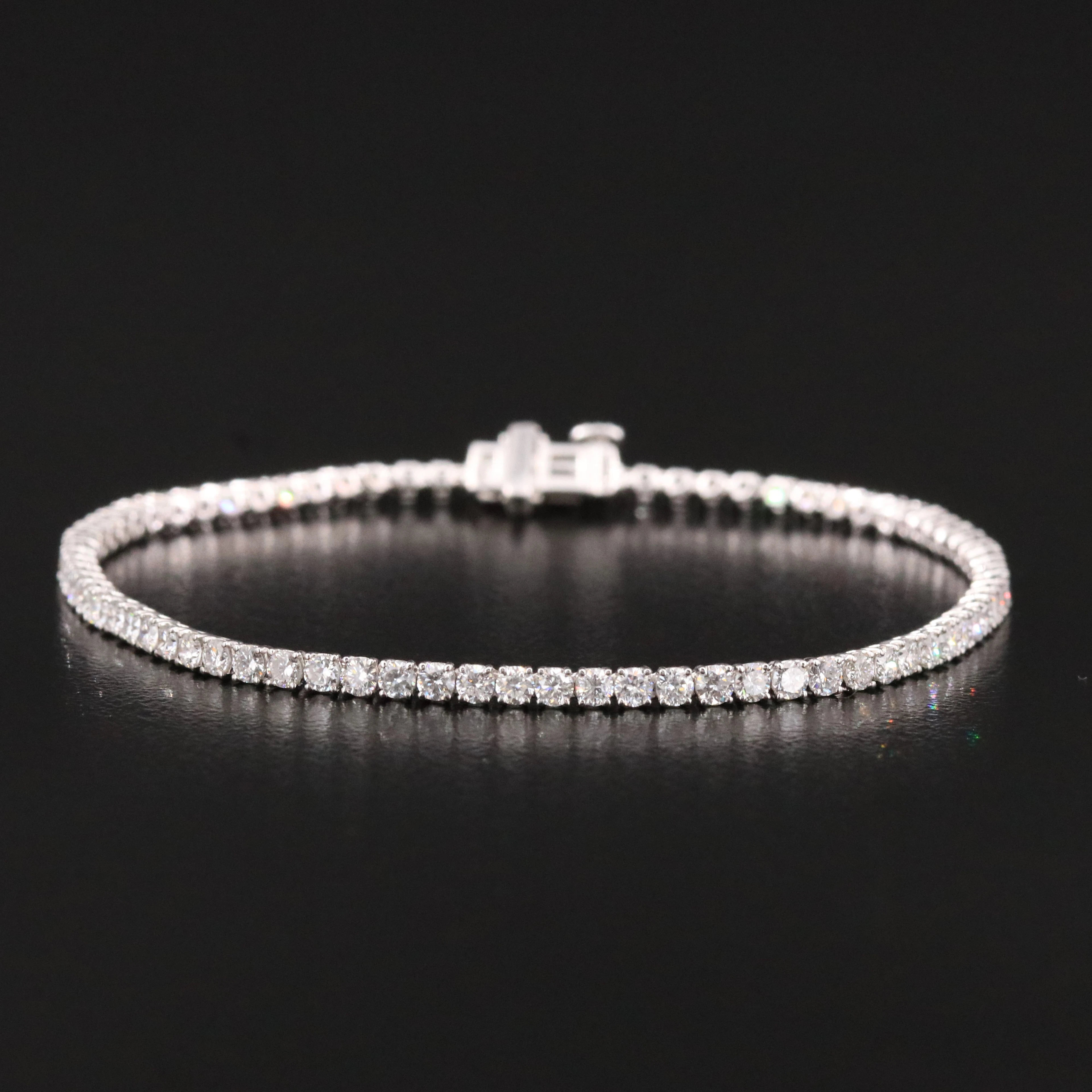 14K 2.85 CTW Lab Grown Diamond Line Bracelet