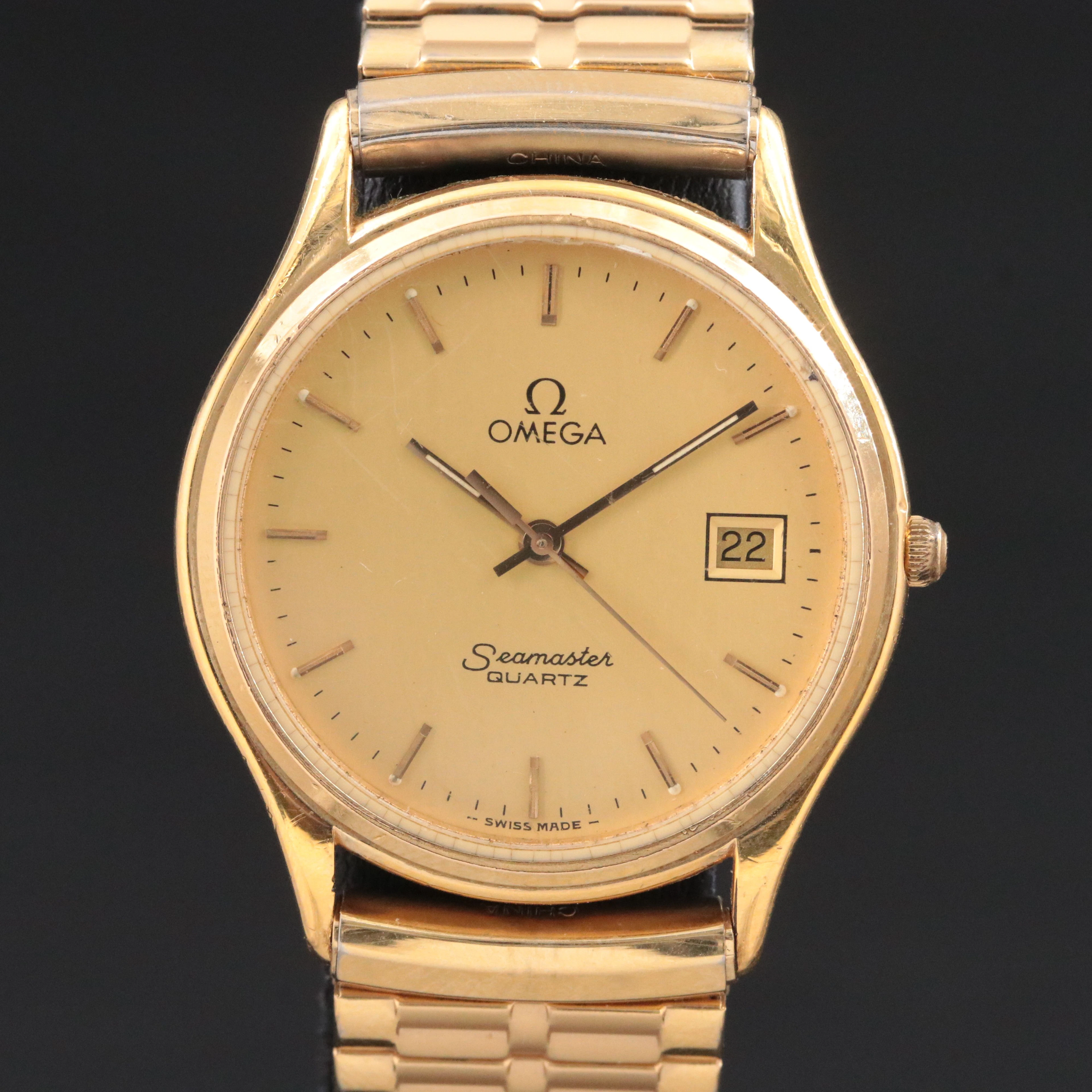 1982 Omega Seamaster Quartz Date Watch Ref. 196.0251