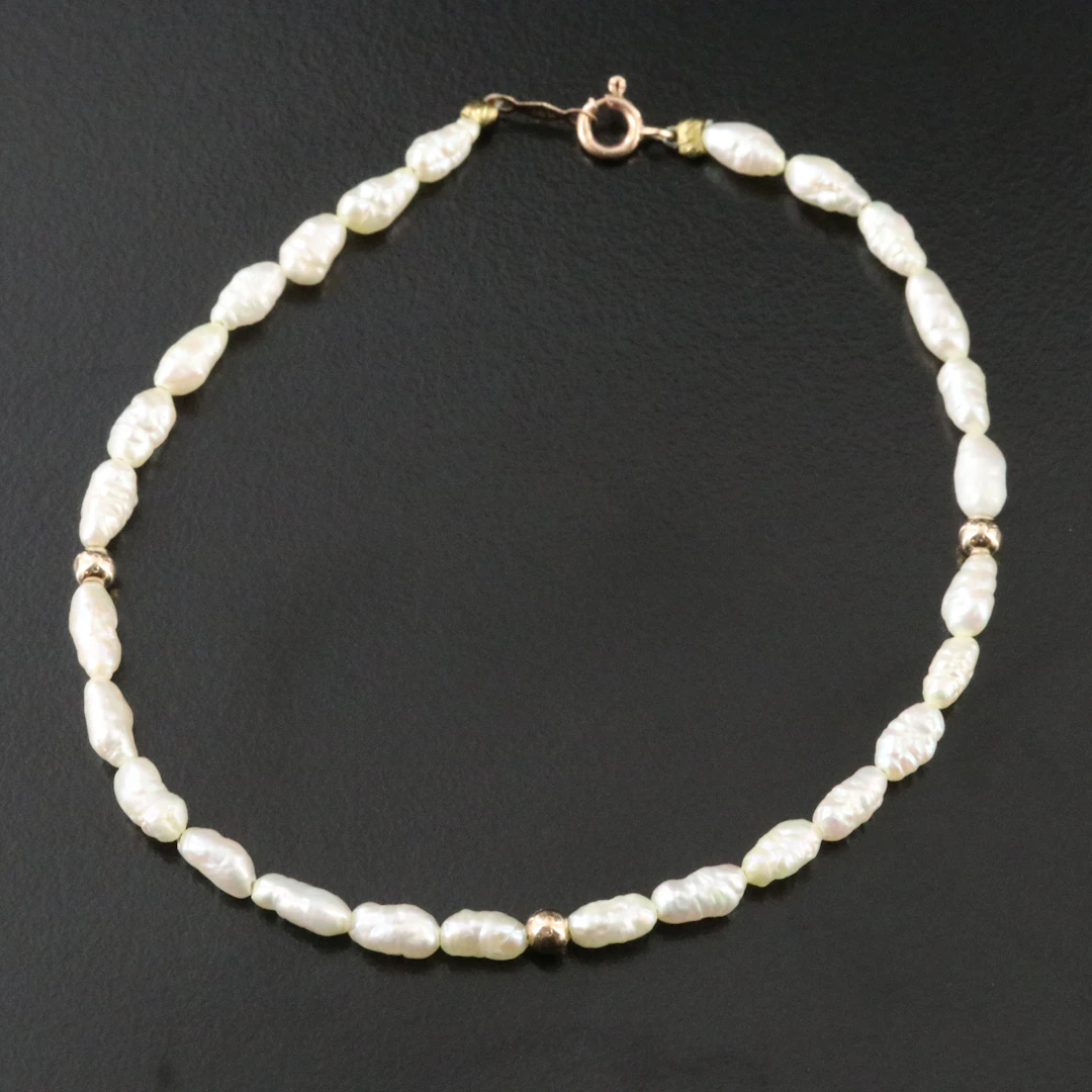 14K Pearl Bracelet
