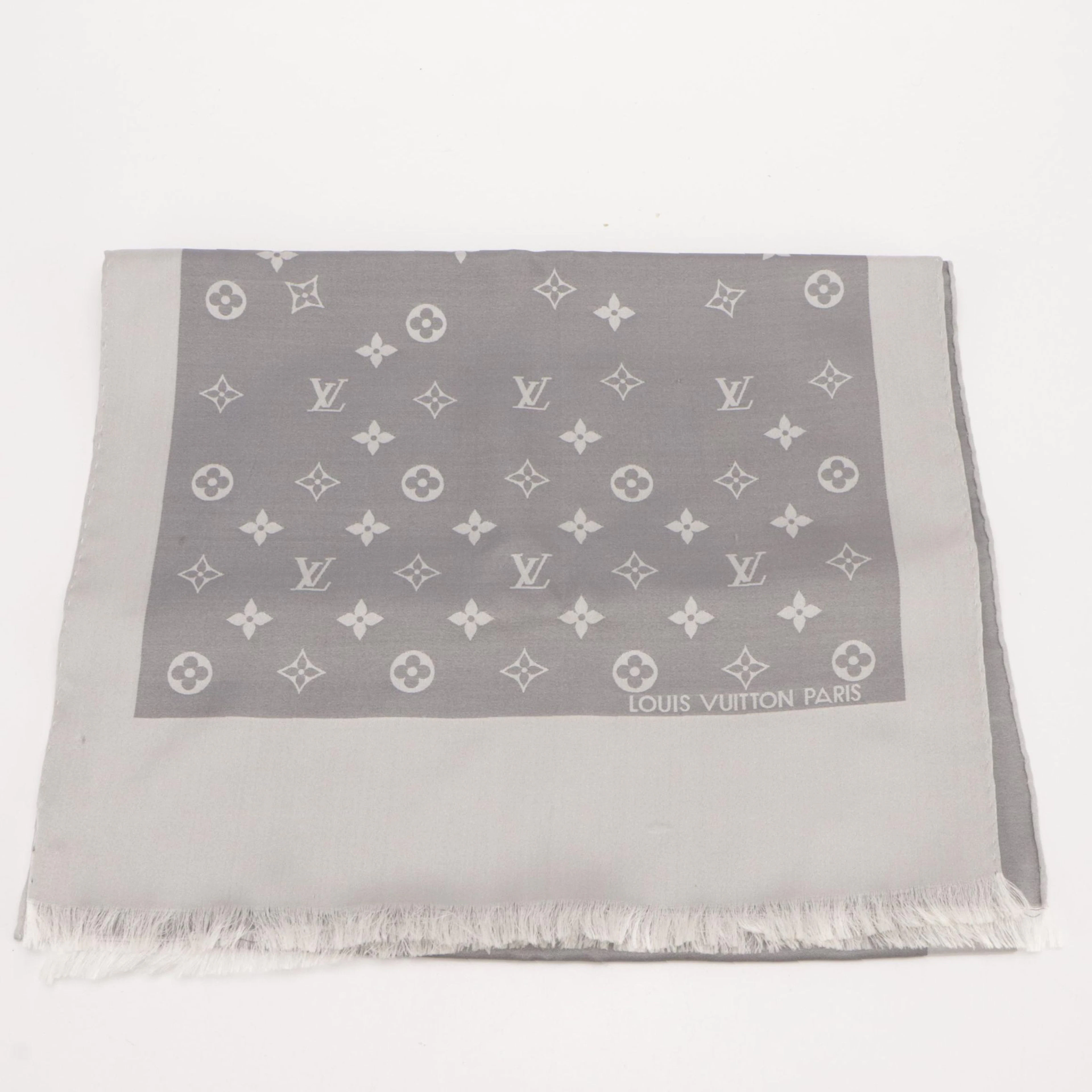 Louis Vuitton LV Monogram Silk Scarf with Box