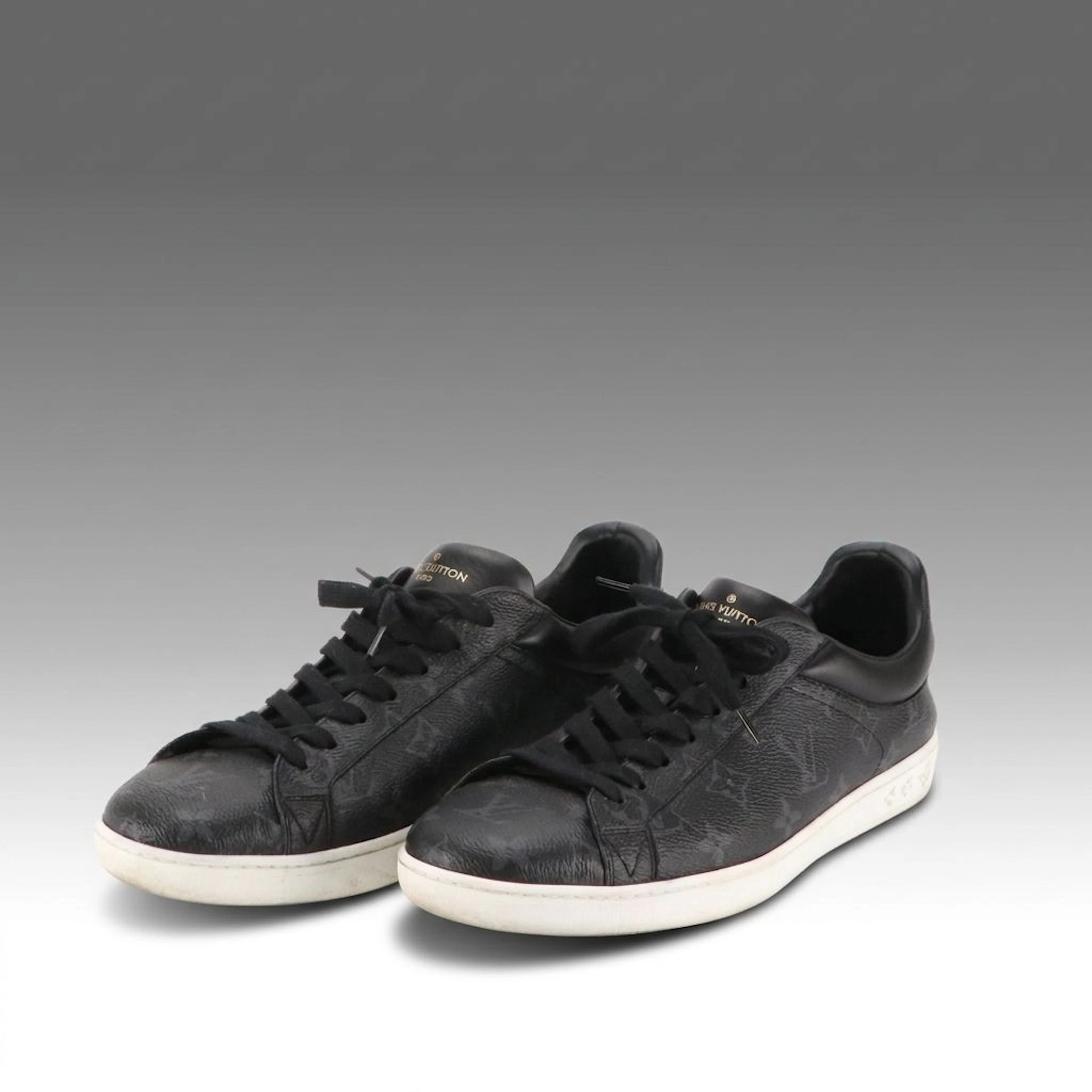 Men's Louis Vuitton Luxembourg Sneakers in Monogram Eclipse Canvas