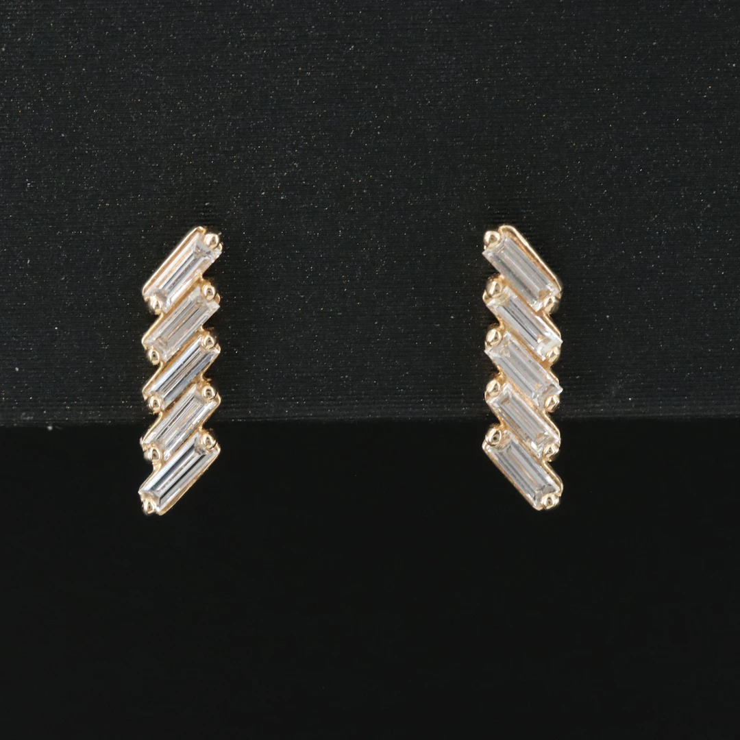 14K Diamond Earrings