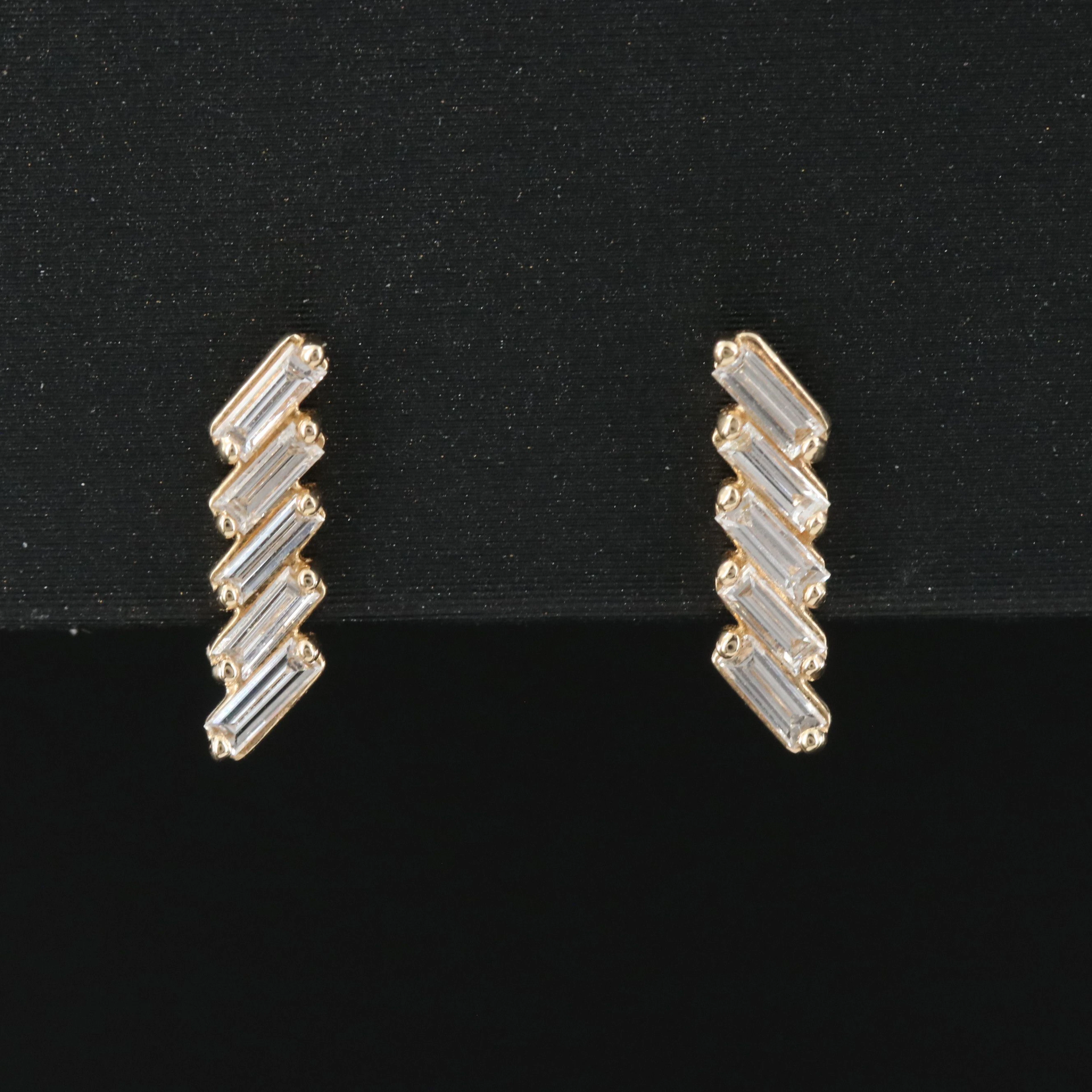 14K Diamond Earrings