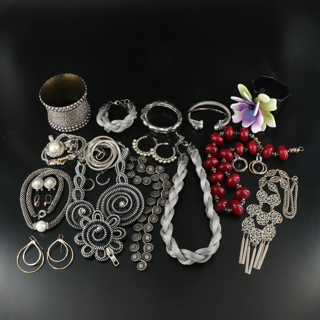 Adia Kibur Zipper Rosette Necklace, Kendra Scott Featured in Jewelry