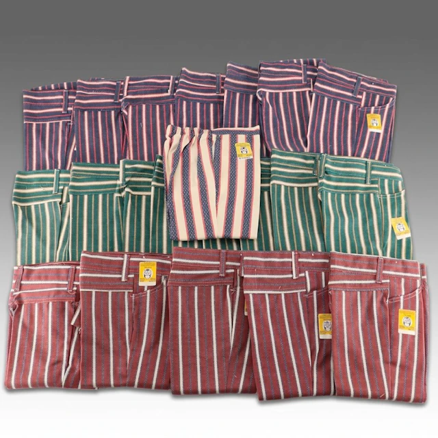 Vintage Deadstock Collection of Children's Striped Pants by Buster