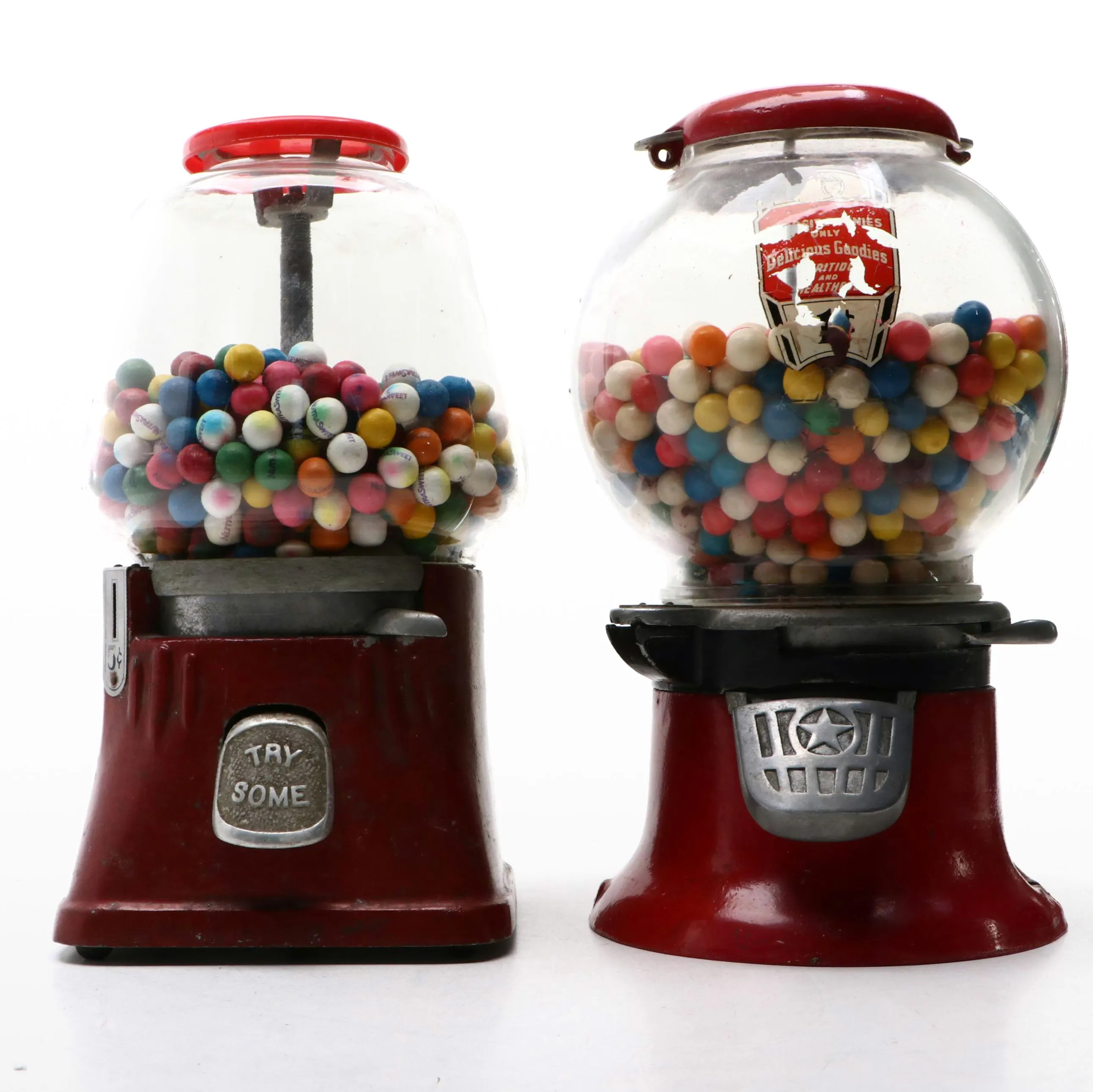 First Gumball Machine Columbus Vending and Other Cast Iron Gumball Machines, Early to Mid ...