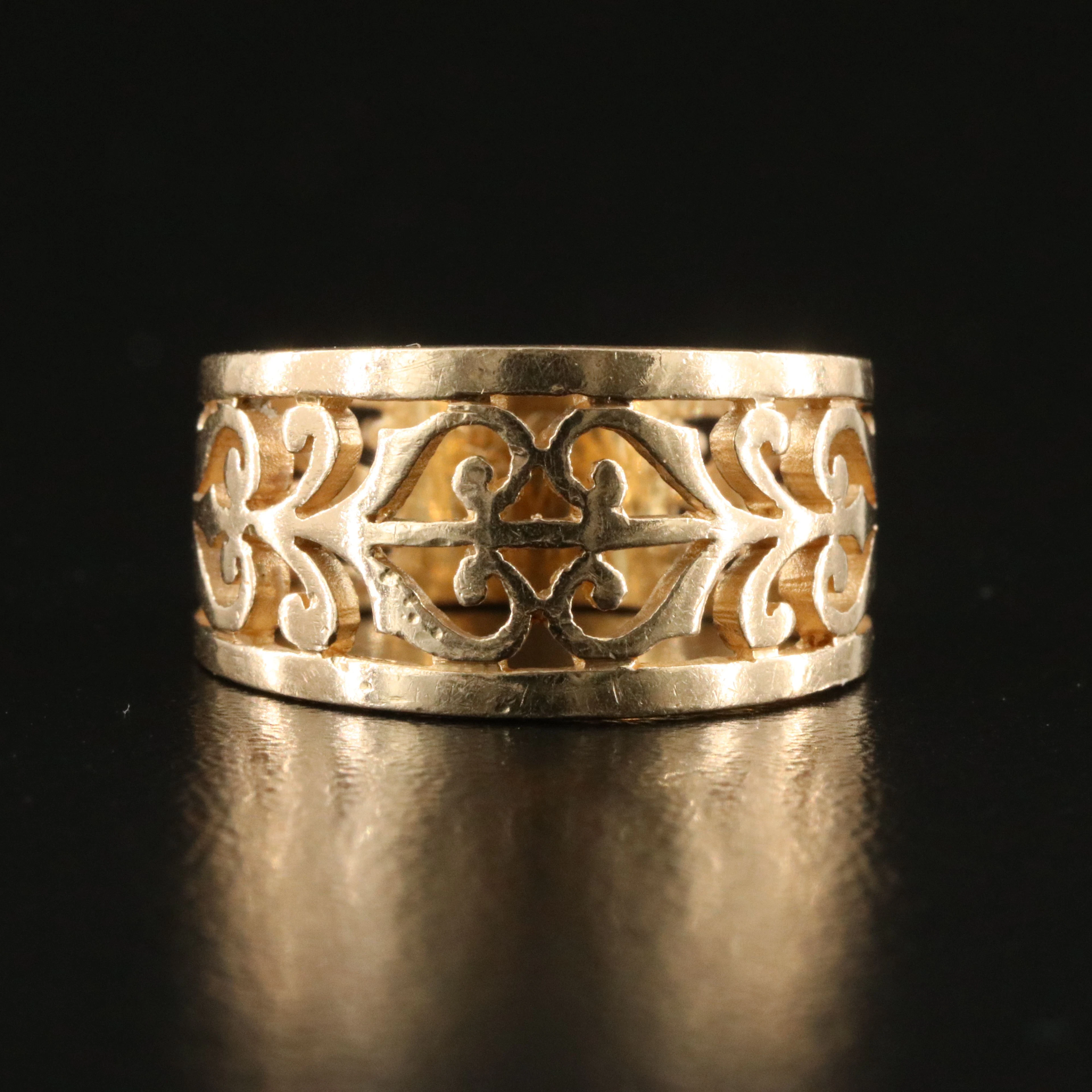 James Avery 14K Scrollwork Ring