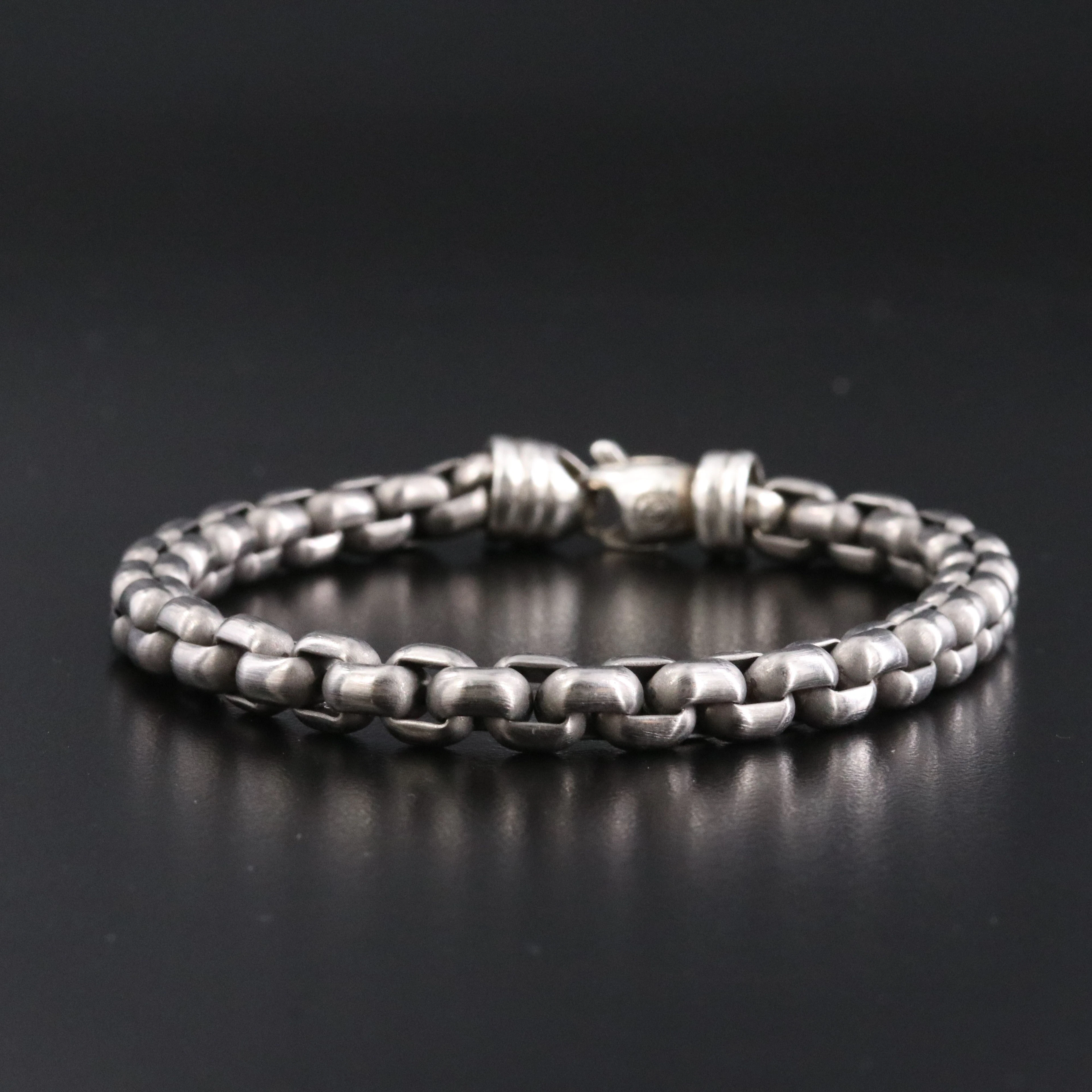 David Yurman Men's Titanium Box Chain Bracelet