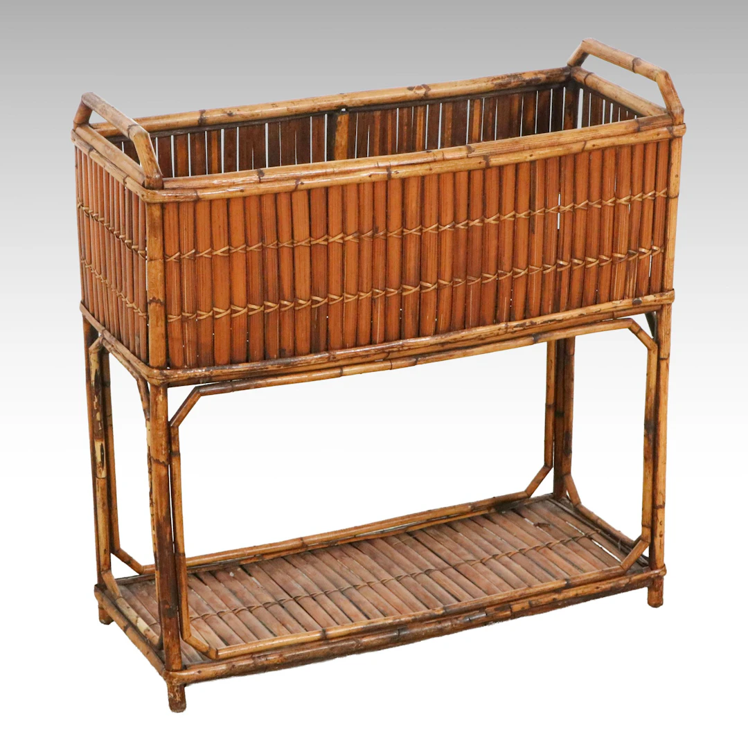 Handled Bamboo Planter