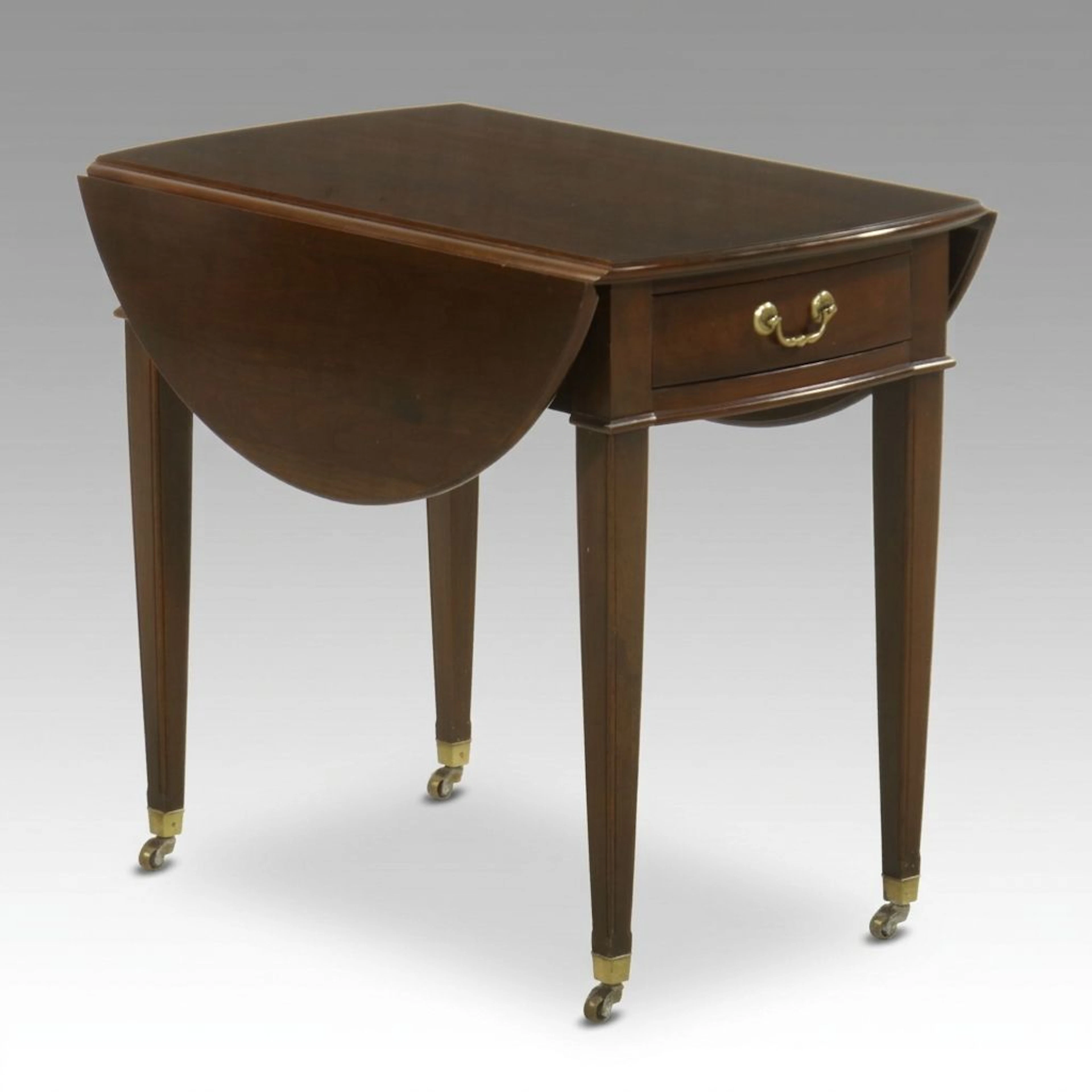 Ethan Allen "Georgian Court" Cherry Pembroke Drop-Leaf Table, Late 20th Century