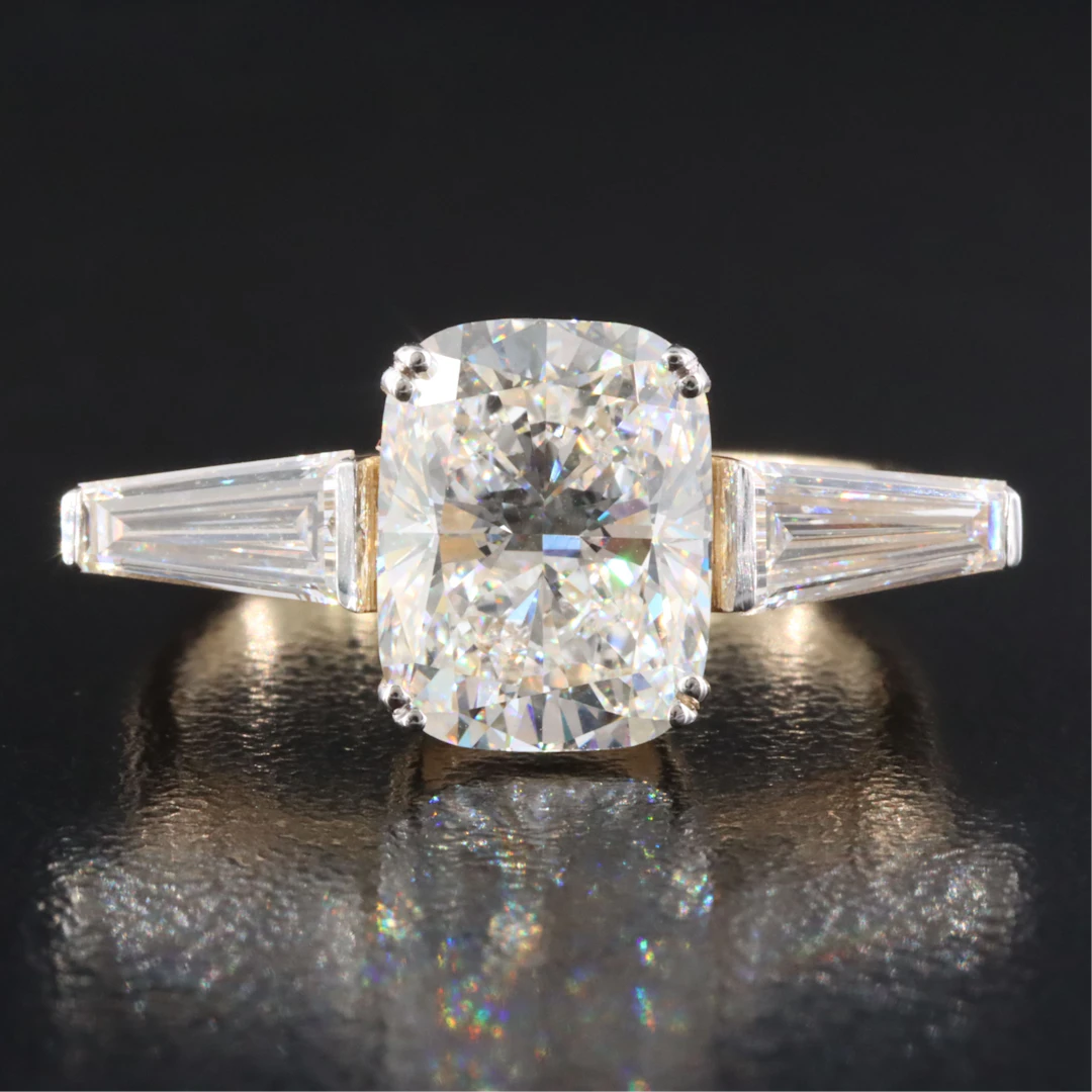 14K 3.88 CTW Lab Grown Diamond Ring with IGI Report