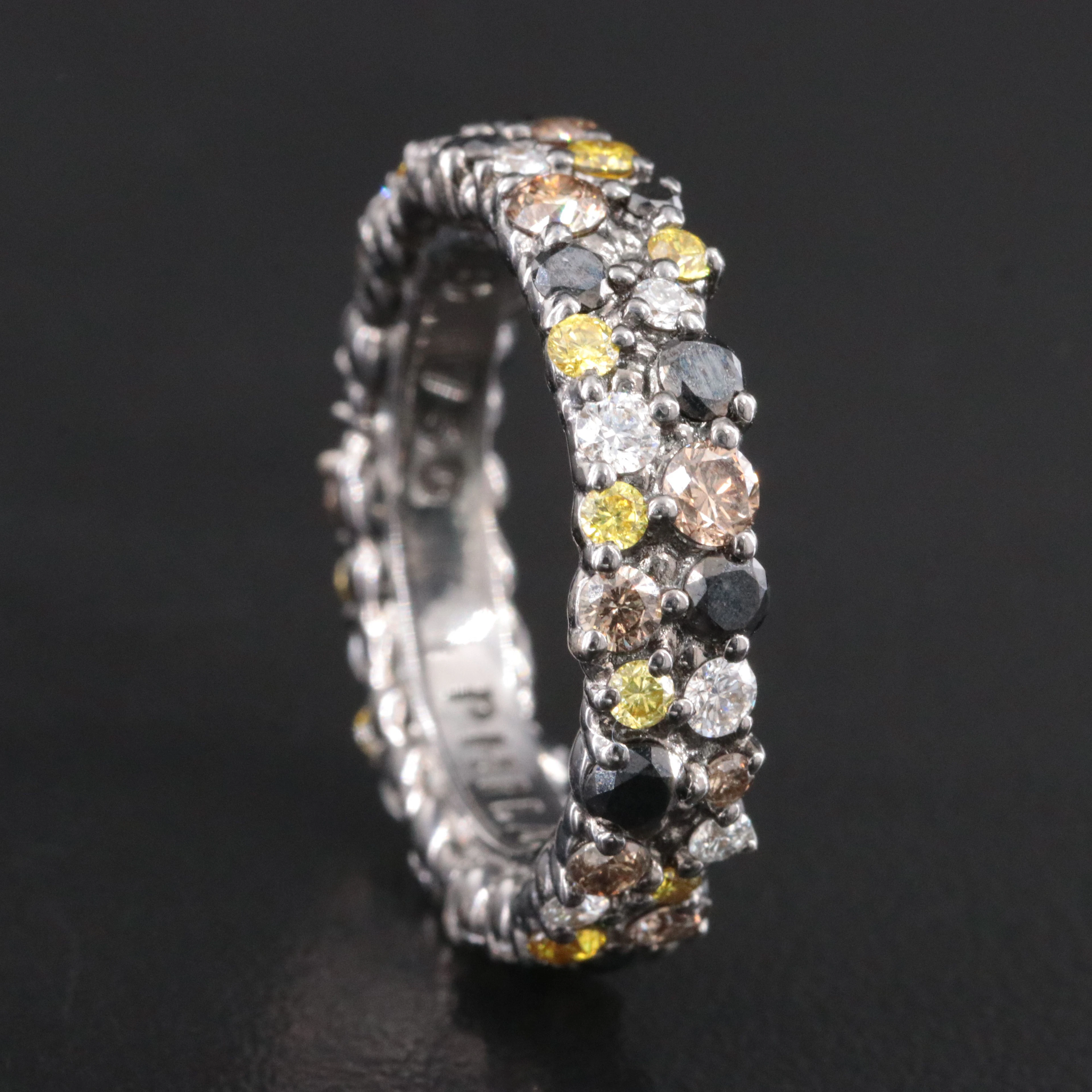 Paul Morelli 18K Diamond Including Fancy Confetti Eternity Band