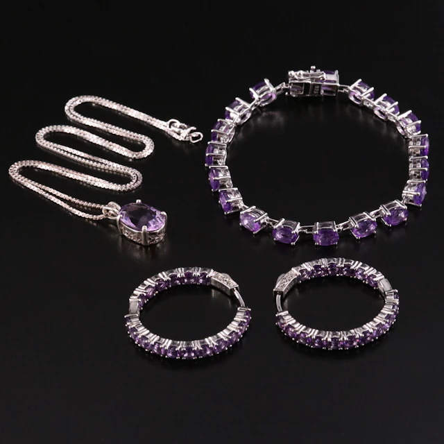 Sterling Amethyst Jewelry Collection