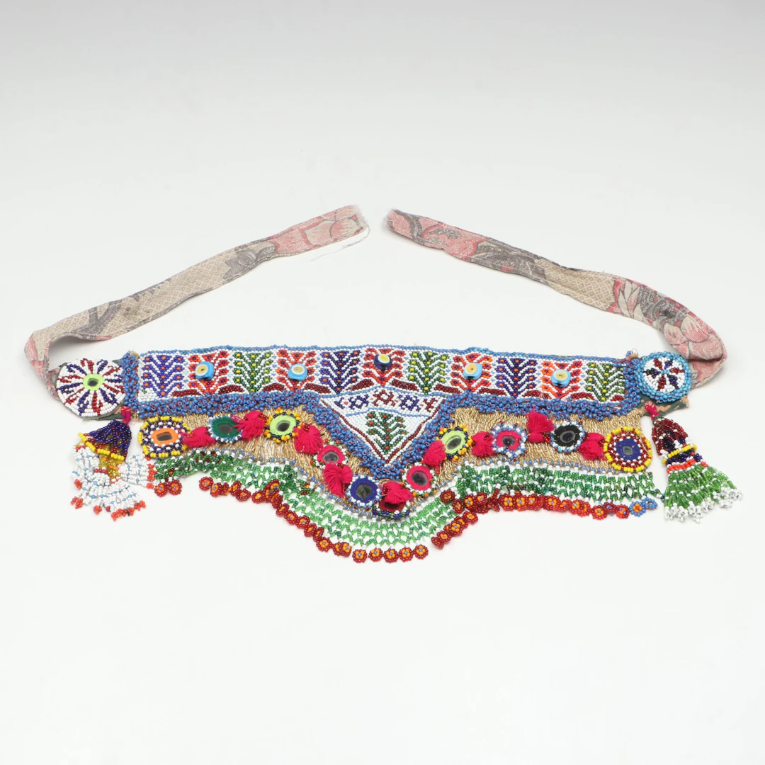 Kuchi Beaded Fabric Belt