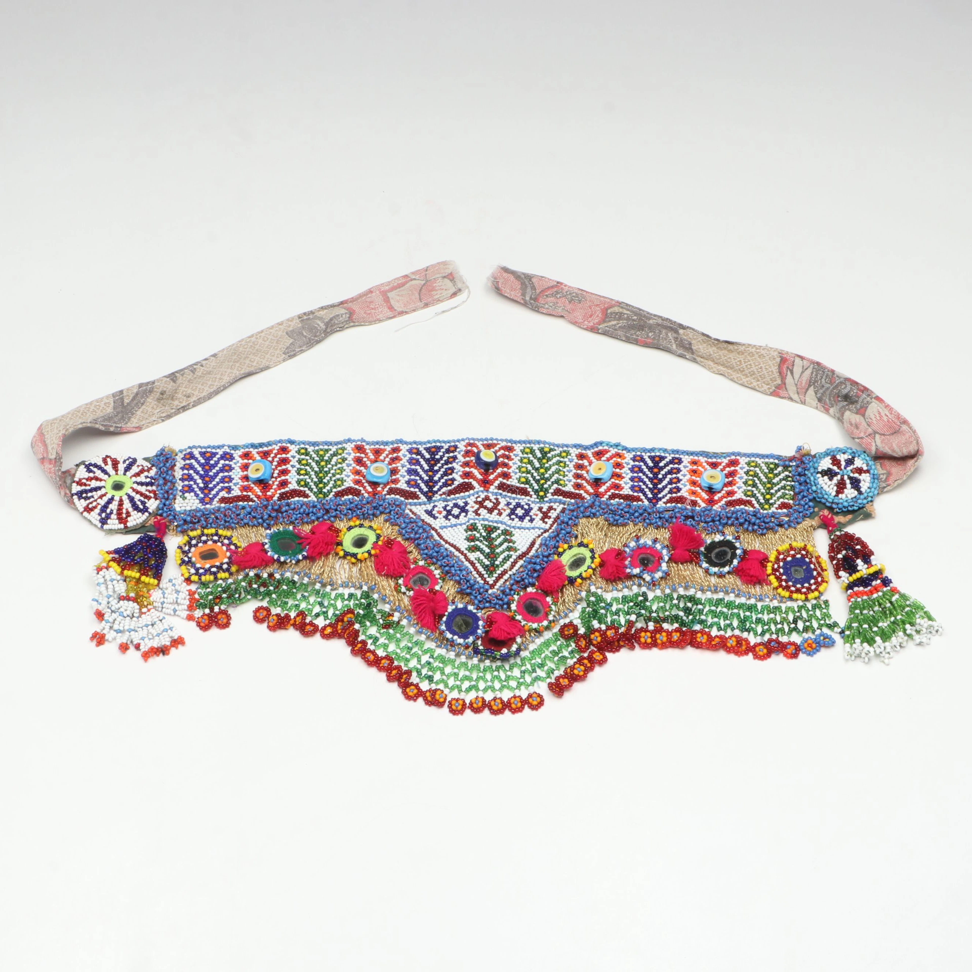 Kuchi Beaded Fabric Belt