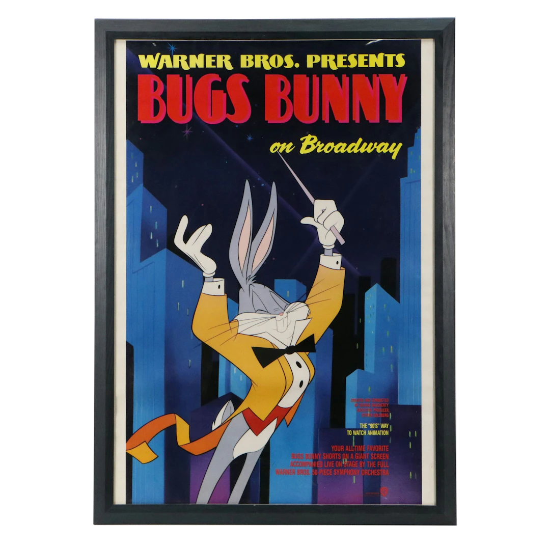 Warner Bros Musical Offset Lithograph "Bugs Bunny on Broadway," 1991