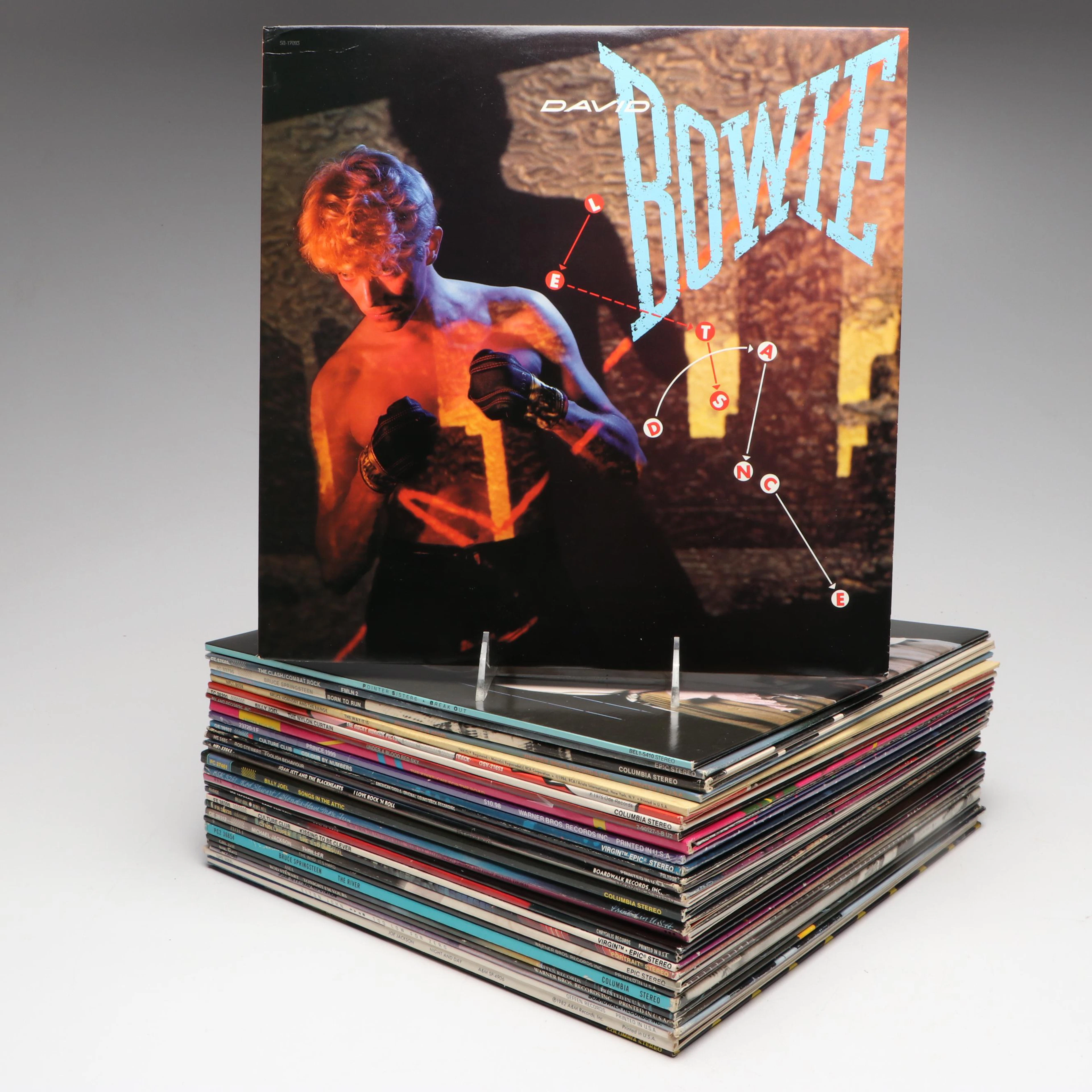 Billy Joel, David Bowie, Cyndi Lauper and More Vinyl Records, Late 20th C.