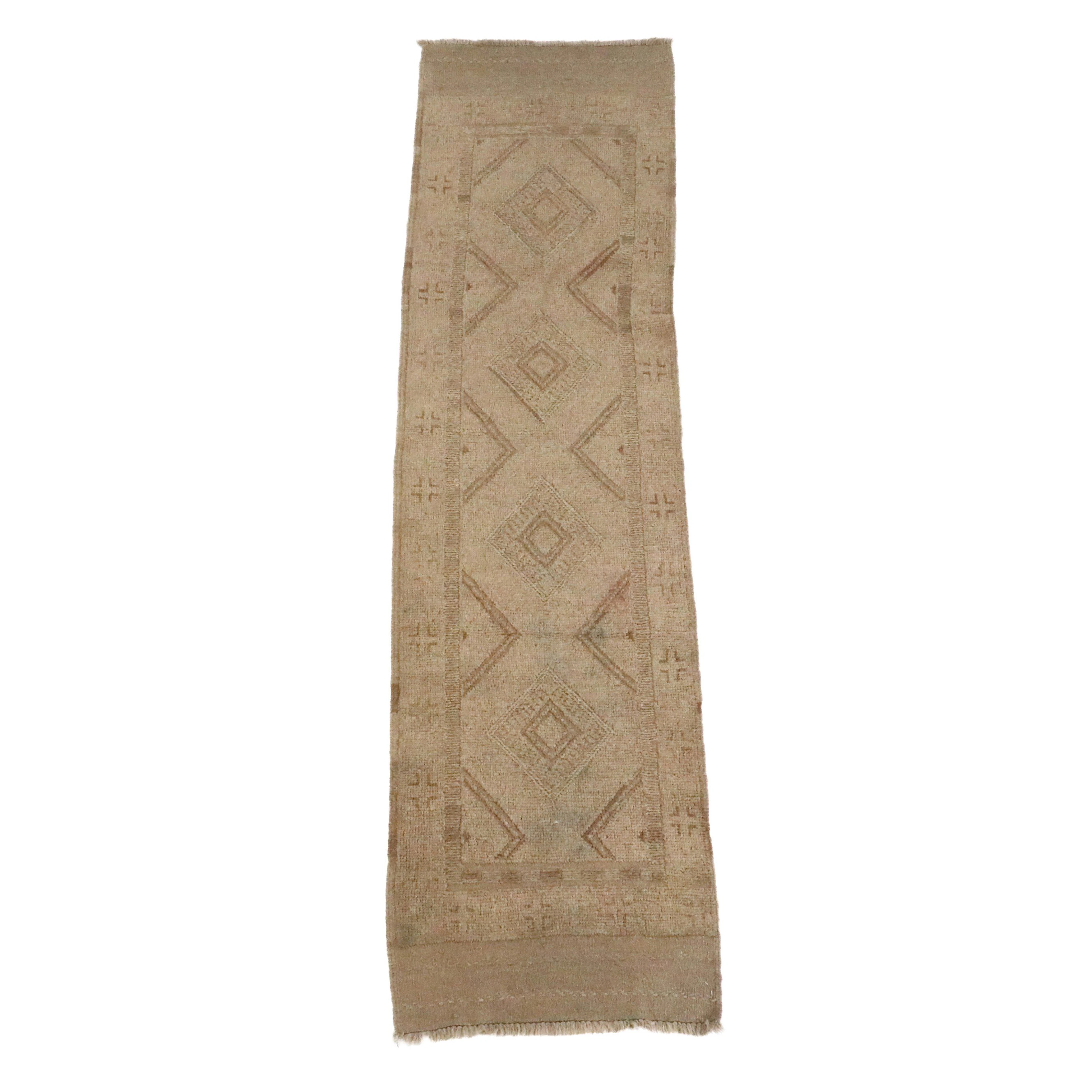 2'2 x 8'8 Handwoven Afghan Mashwani Style Carpet Runner