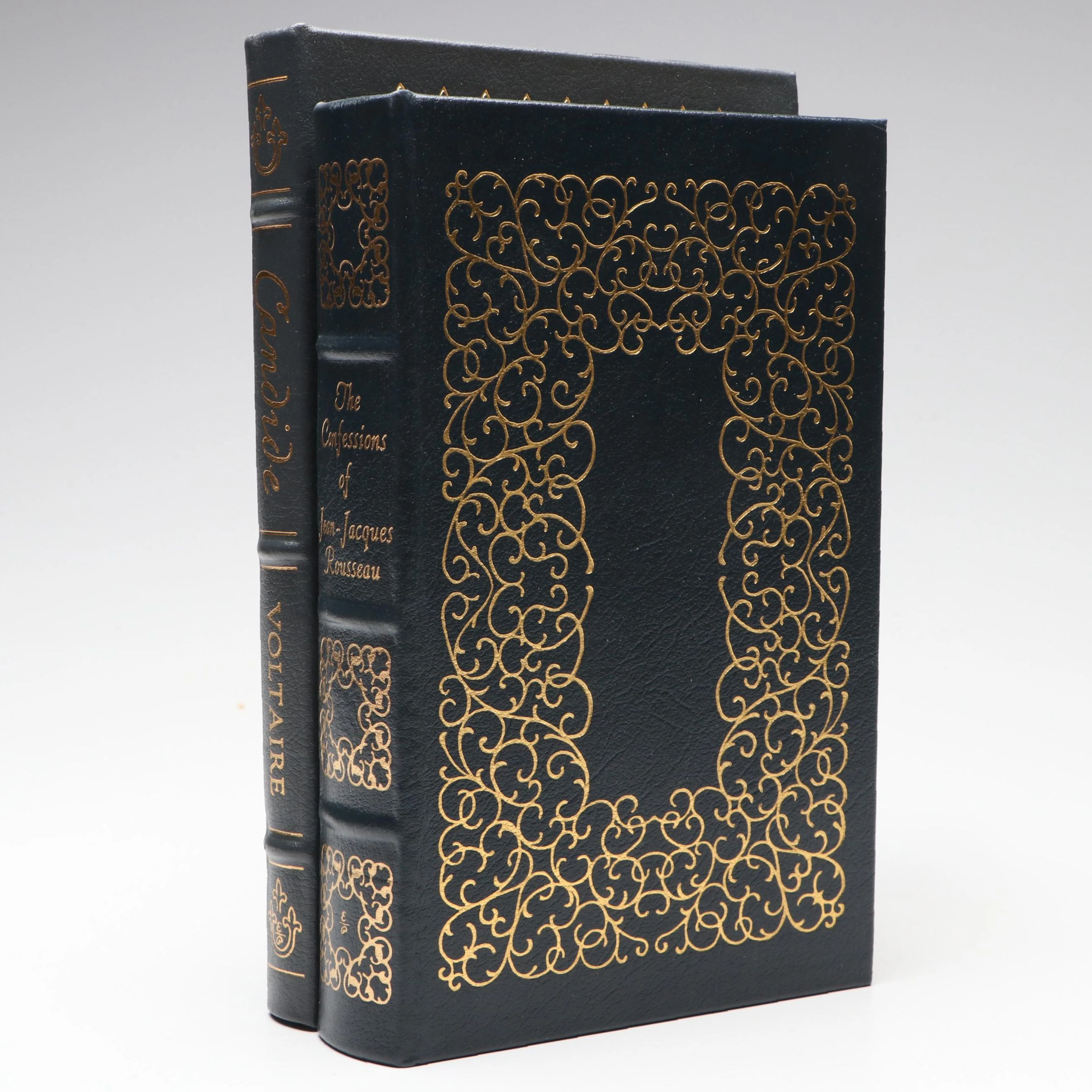 Easton Press "The Confessions of Jean-Jacques Rousseau" and "Candide"