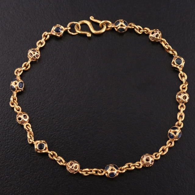 18K Sapphire Bracelet