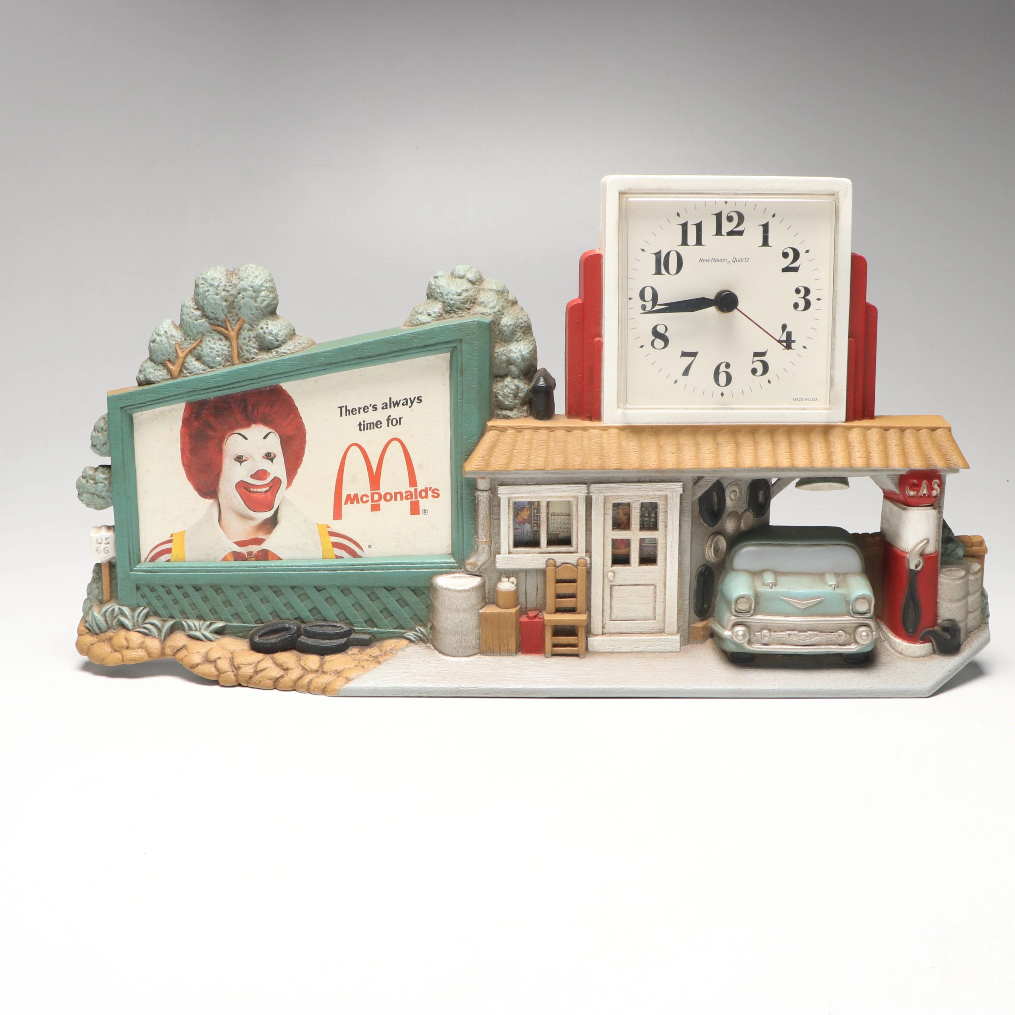 Vintage New Haven "McDonald's" Wall Clock