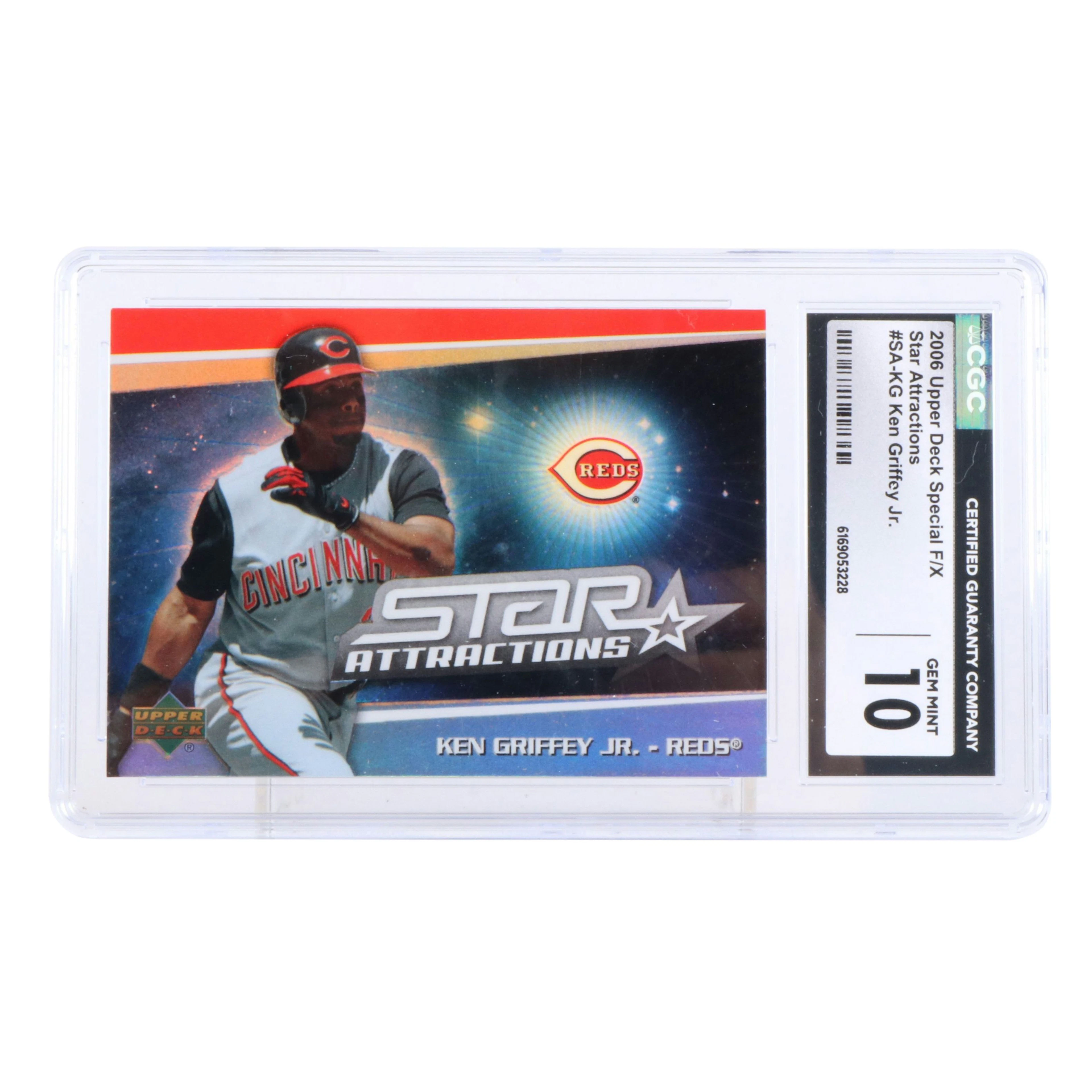 2006 Upper Deck Ken Griffey Jr. Star Attractions Baseball Card Graded CGC 10