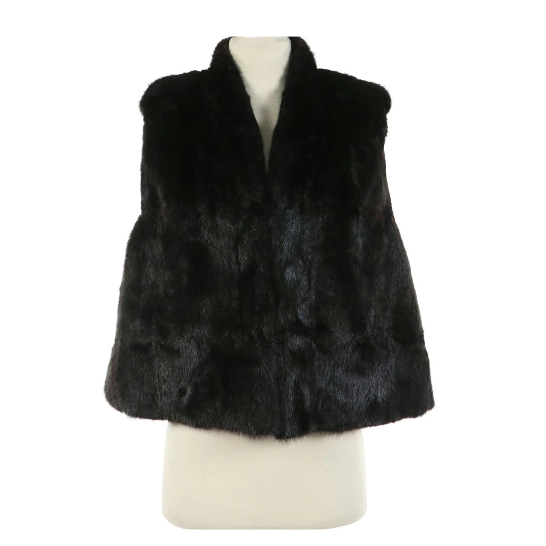 Dyed Squirrel Fur Vest, Vintage