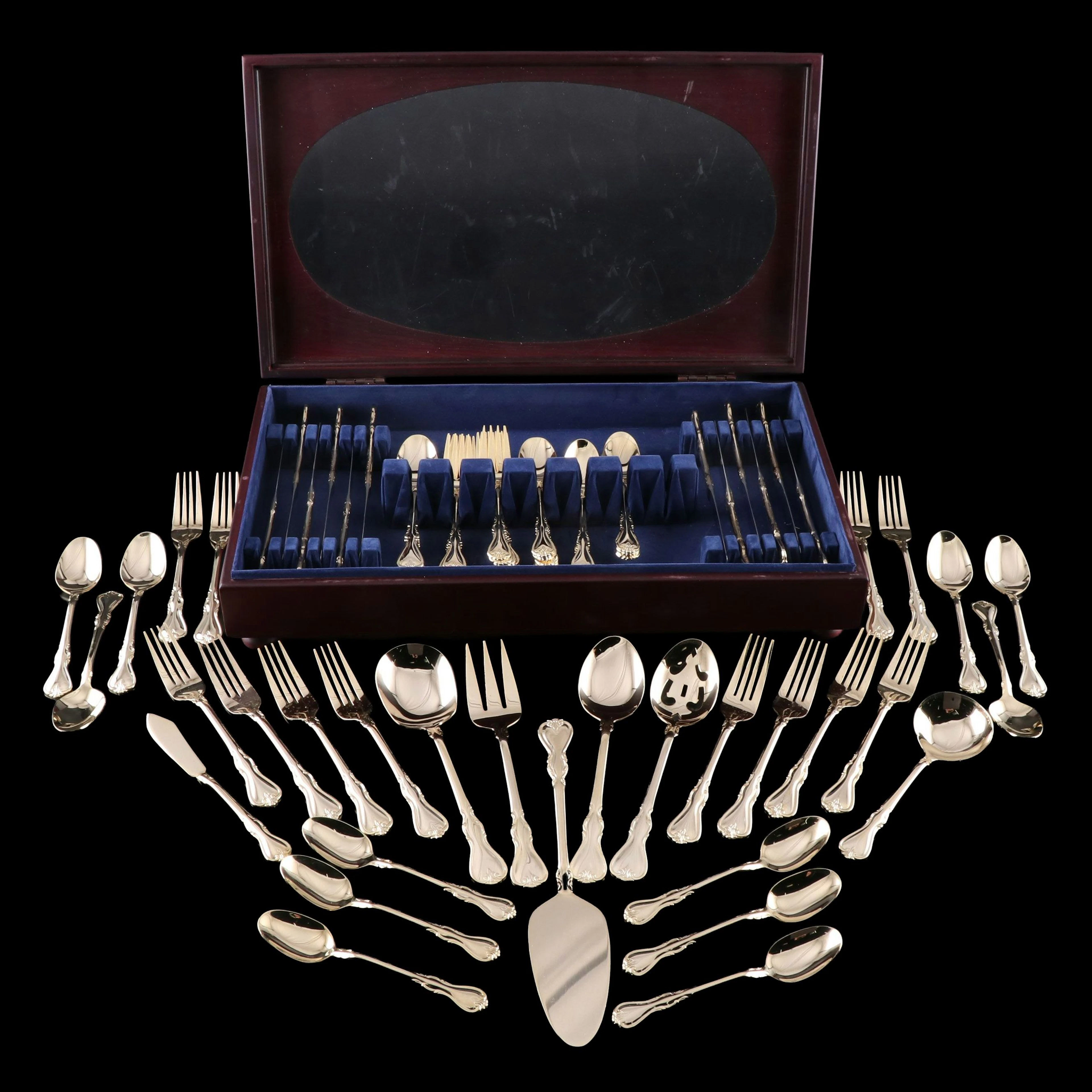 Cambridge "Gold Jessica" Stainless Steel Flatware and Serving Utensils