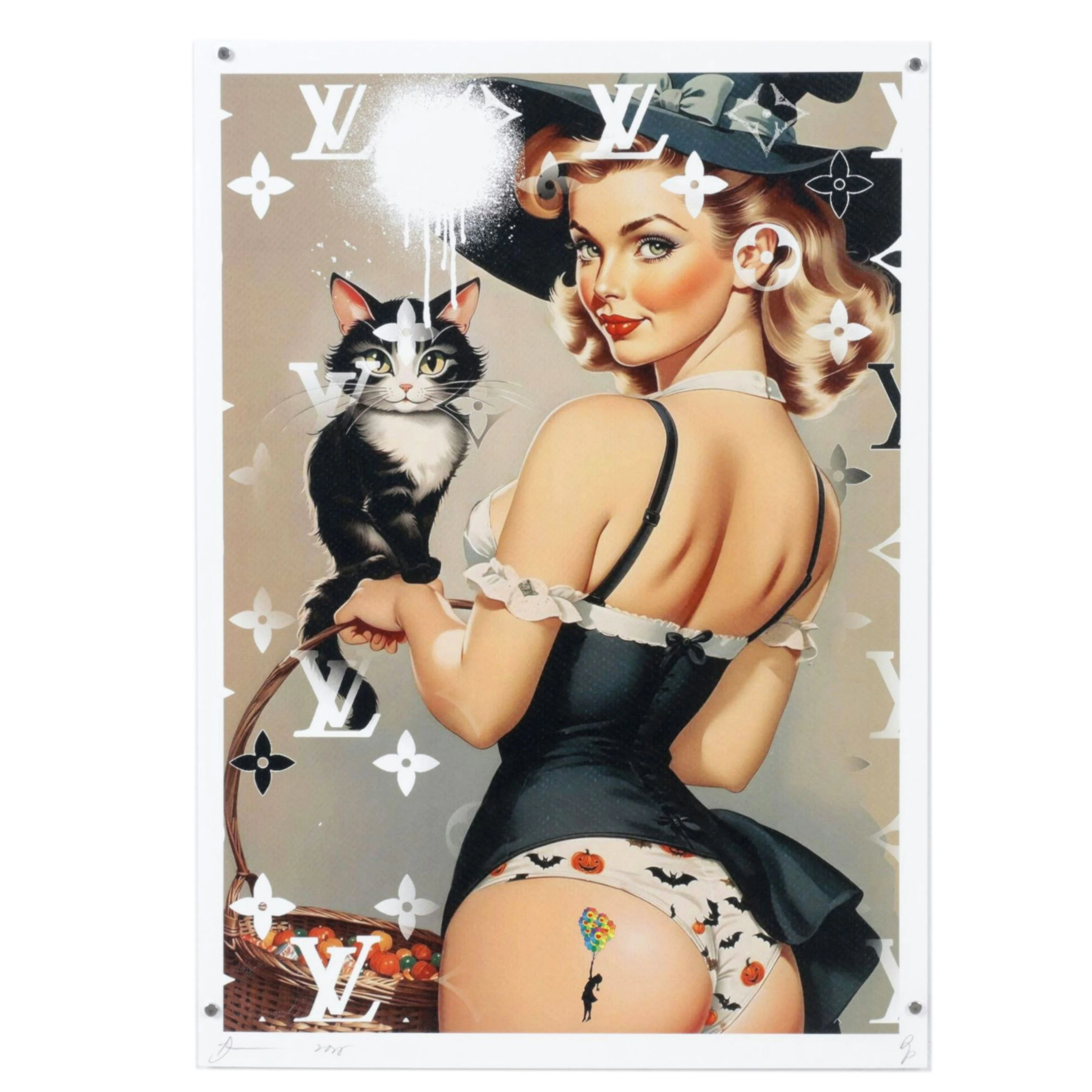 Death NYC Pop Art Graphic Print Homage to Louis Vuitton X Halloween, 2025