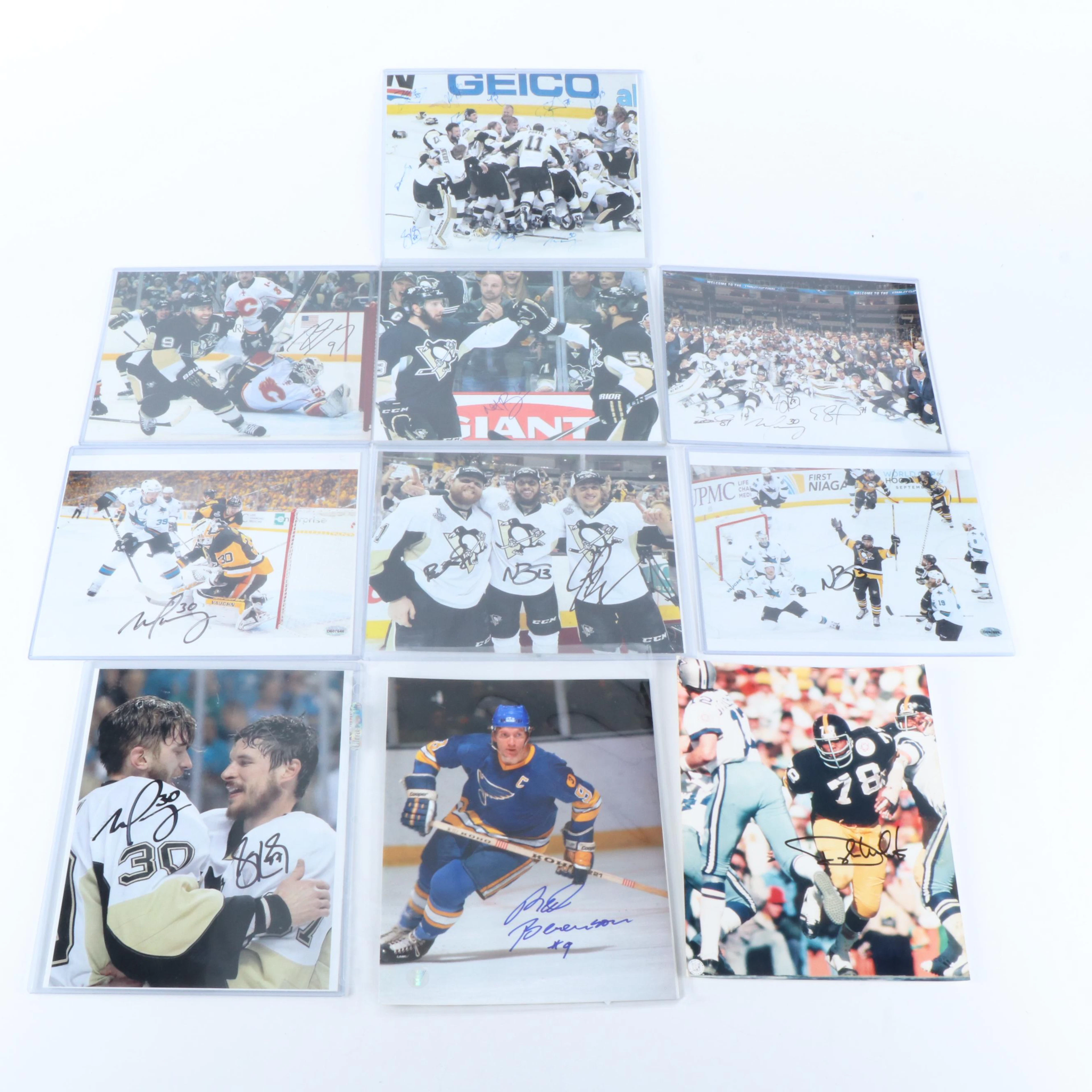 Pittsburgh Penguins Player Signed Hockey Prints with More