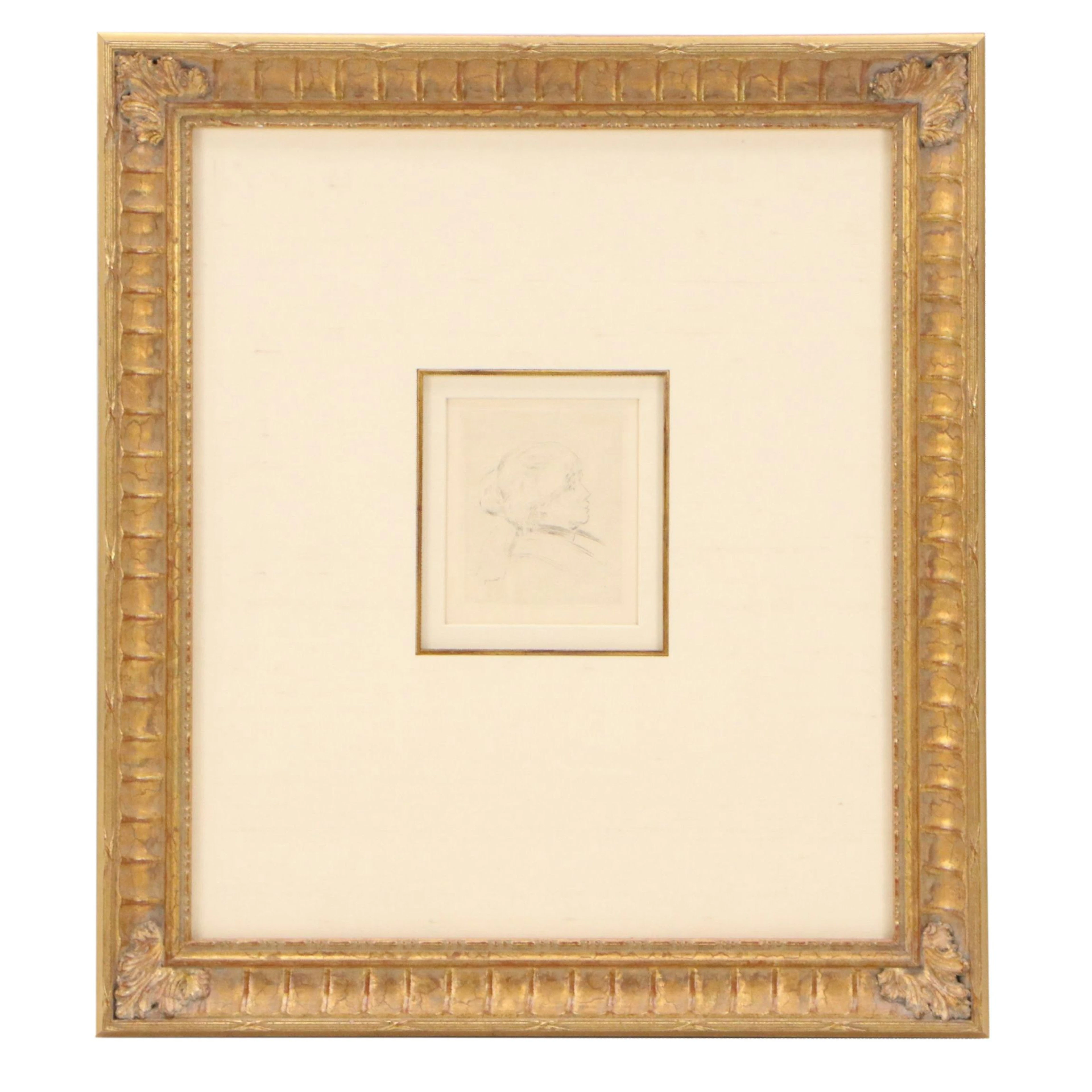 Pierre-Auguste Renoir Restrike Etching Portrait of Berthe Morisot, 20th Century