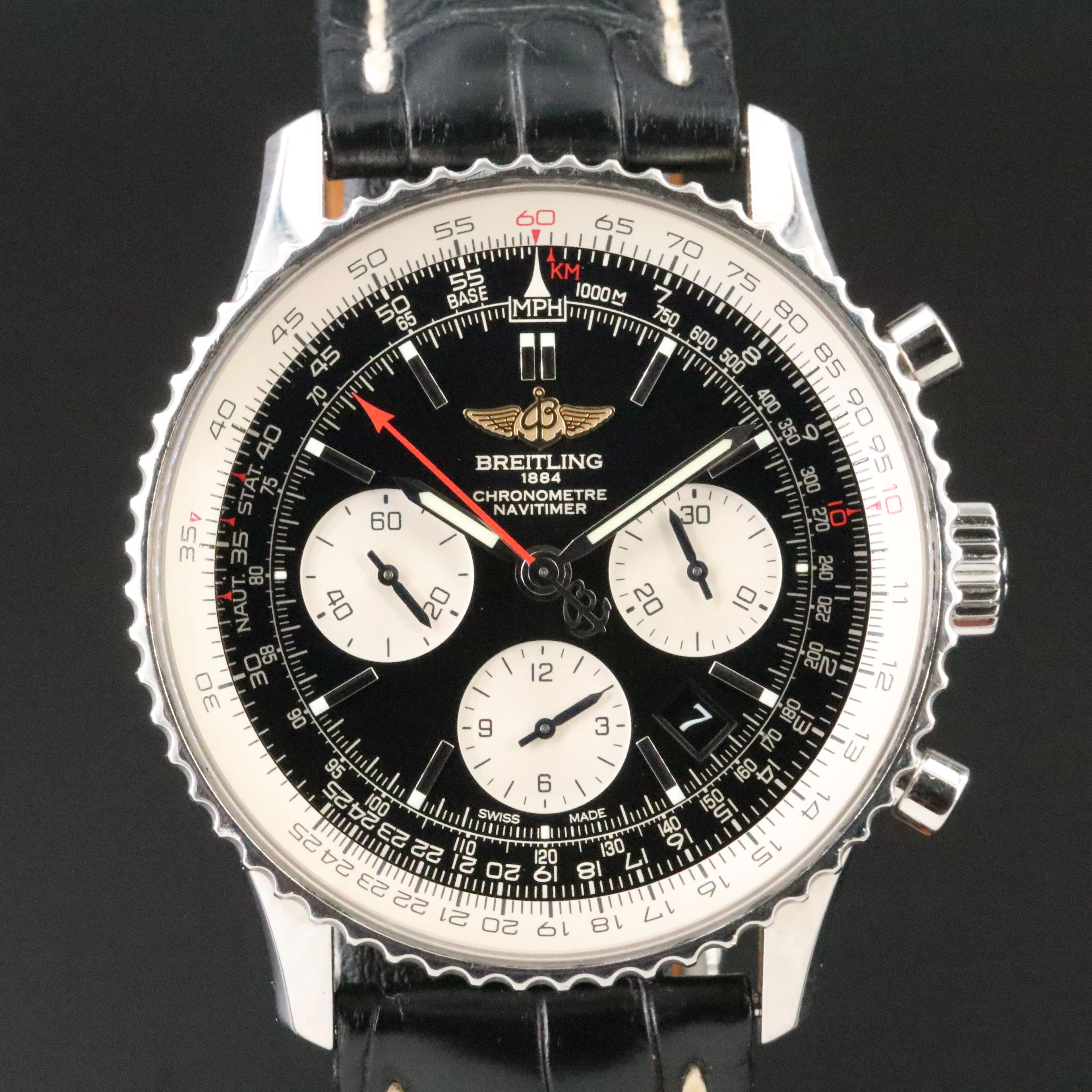 Breitling Navitimer 01 "Reverse Panda" AB0120 Automatic Watch c.2017