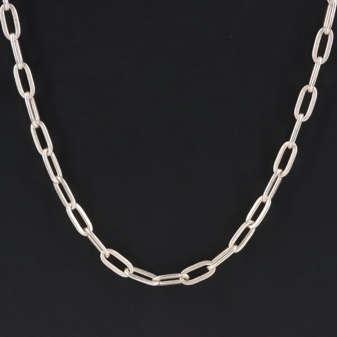 Italian Sterling Cable Chain Necklace
