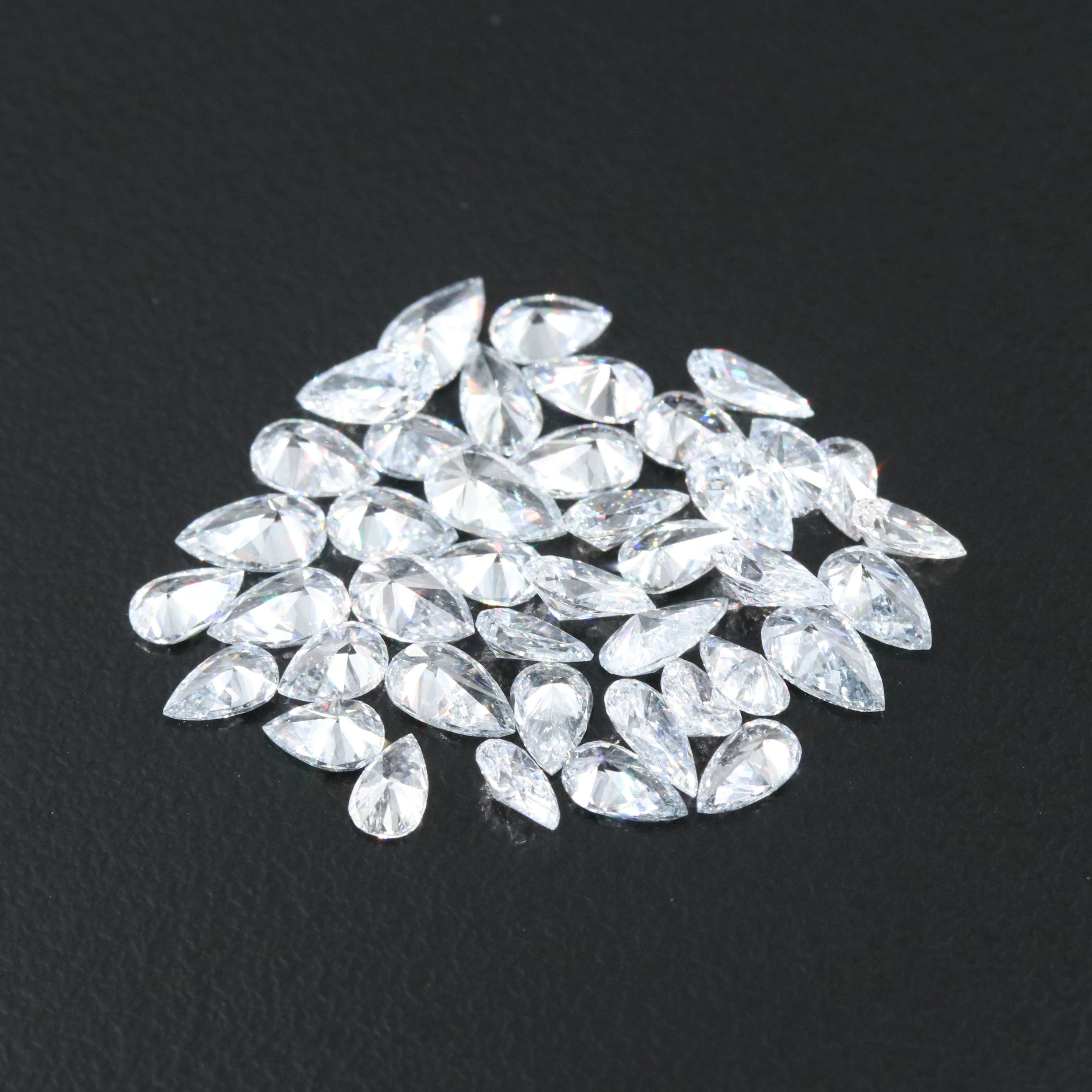 Loose 5.85 CTW Fancy Blue Lab Grown Diamond Lot