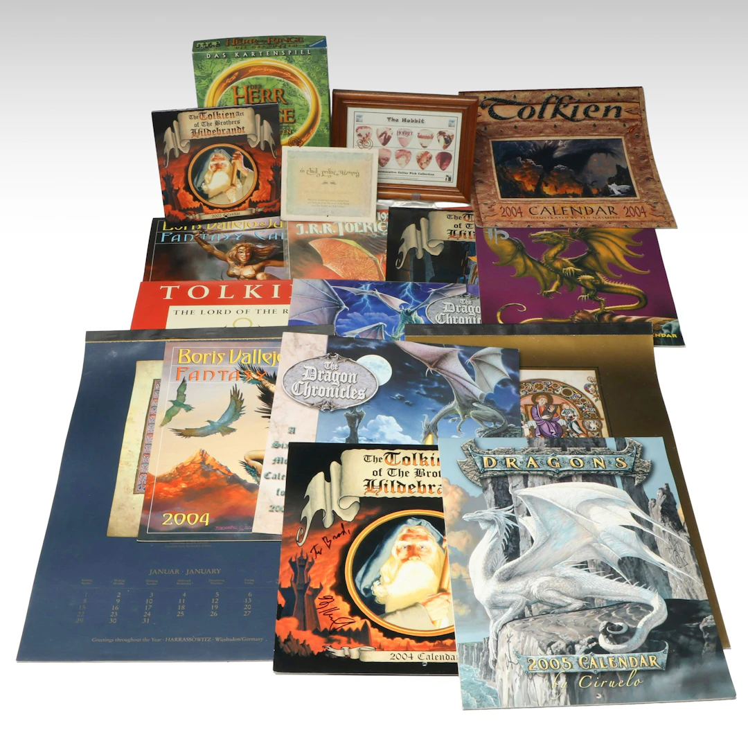 "The 1988 J.R.R.Tolkien Calendar" with More Fantasy Calendars and Collectibles