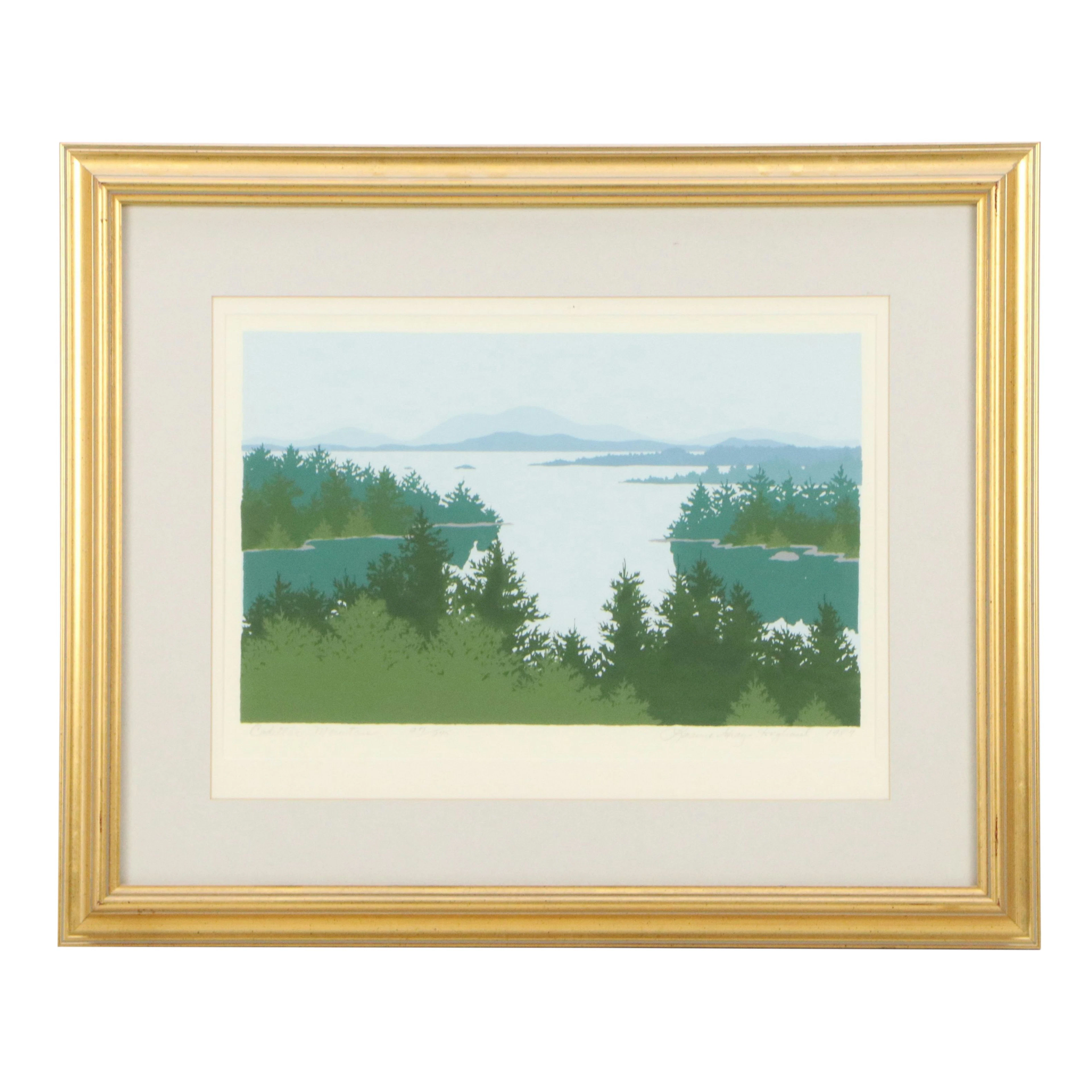 Silkscreen Print "Cadillac Mountain," 1987