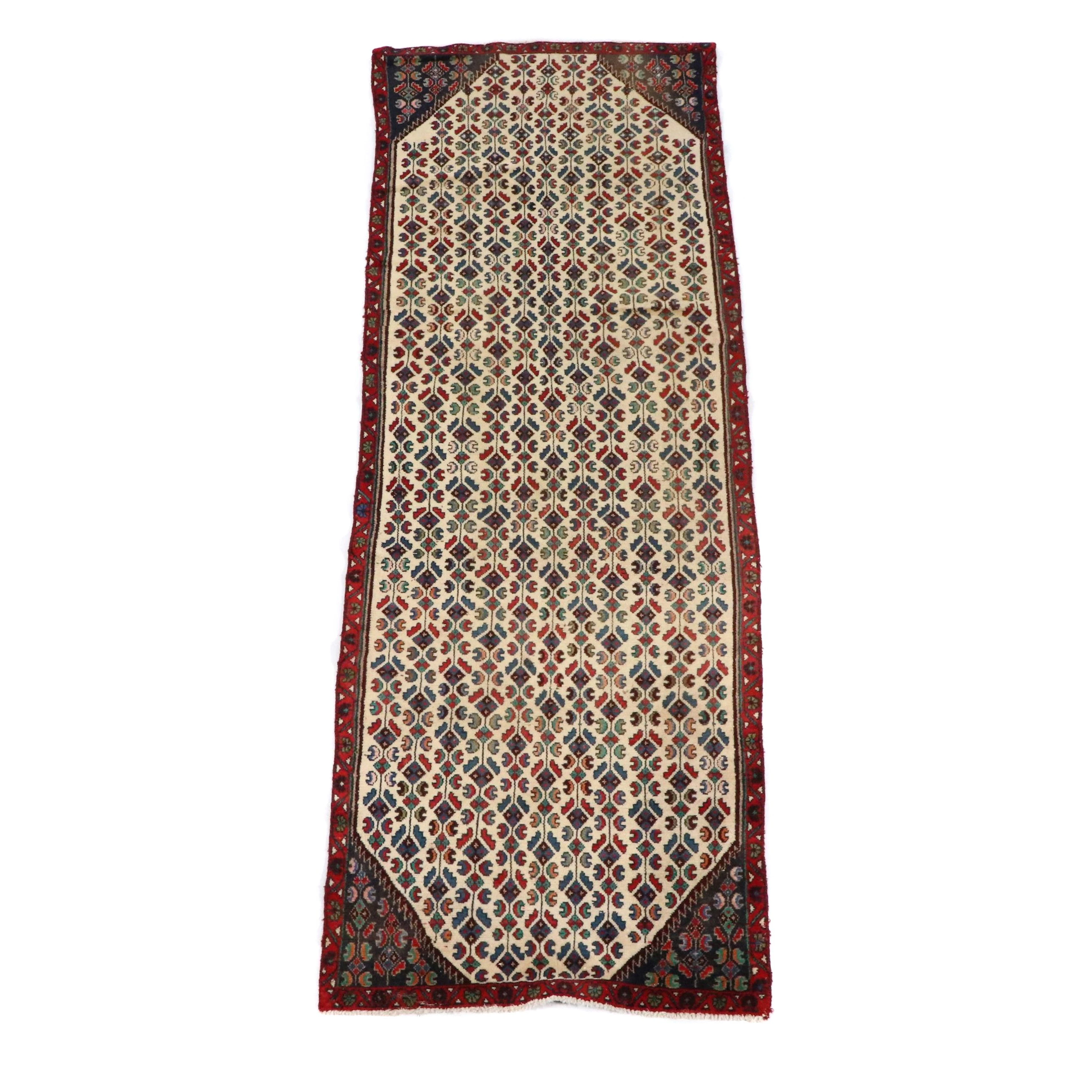 3'1 x 8'11 Hand-Knotted Persian Hamadan Long Rug