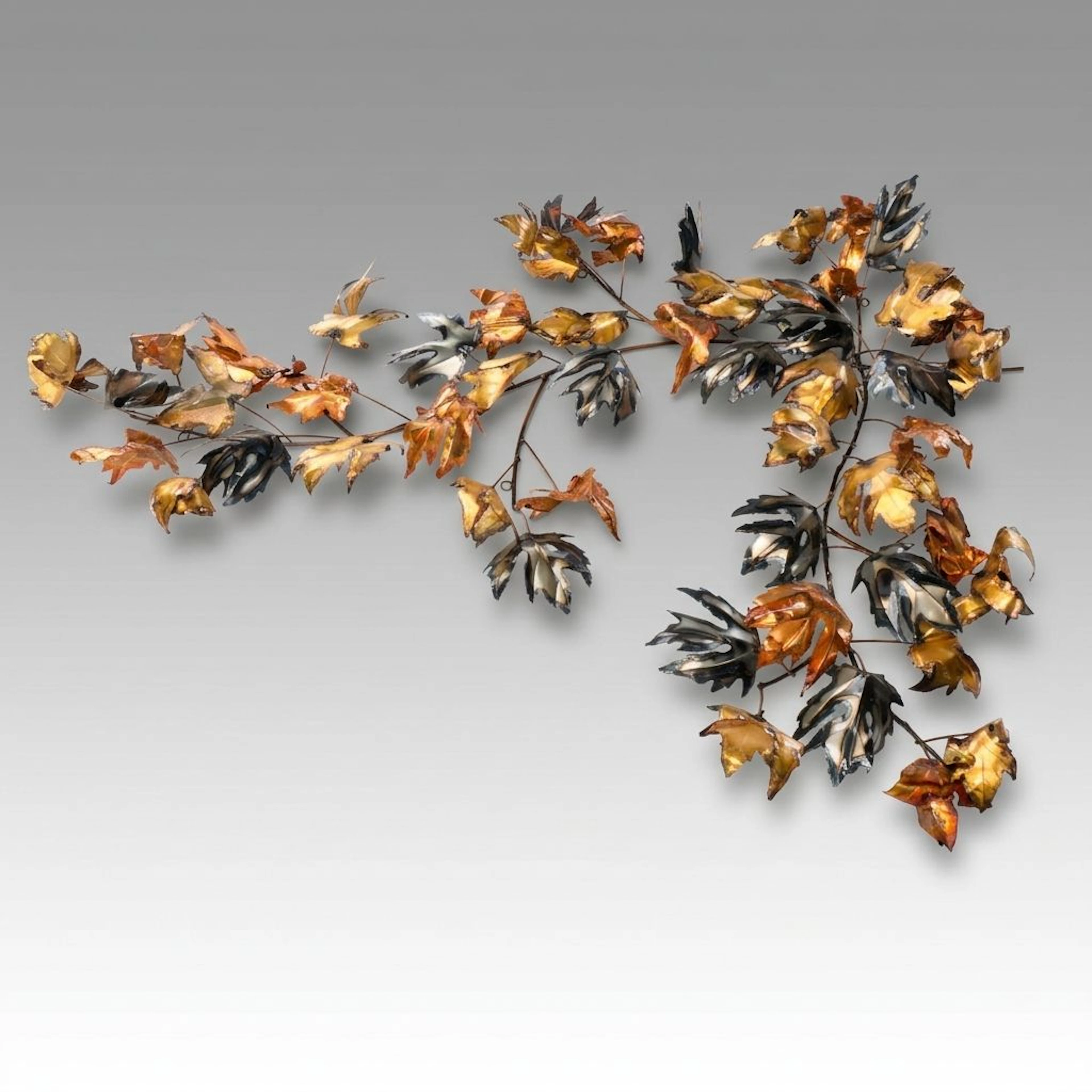 Curtis Jeré Style Copper Leaf Wall Décor
