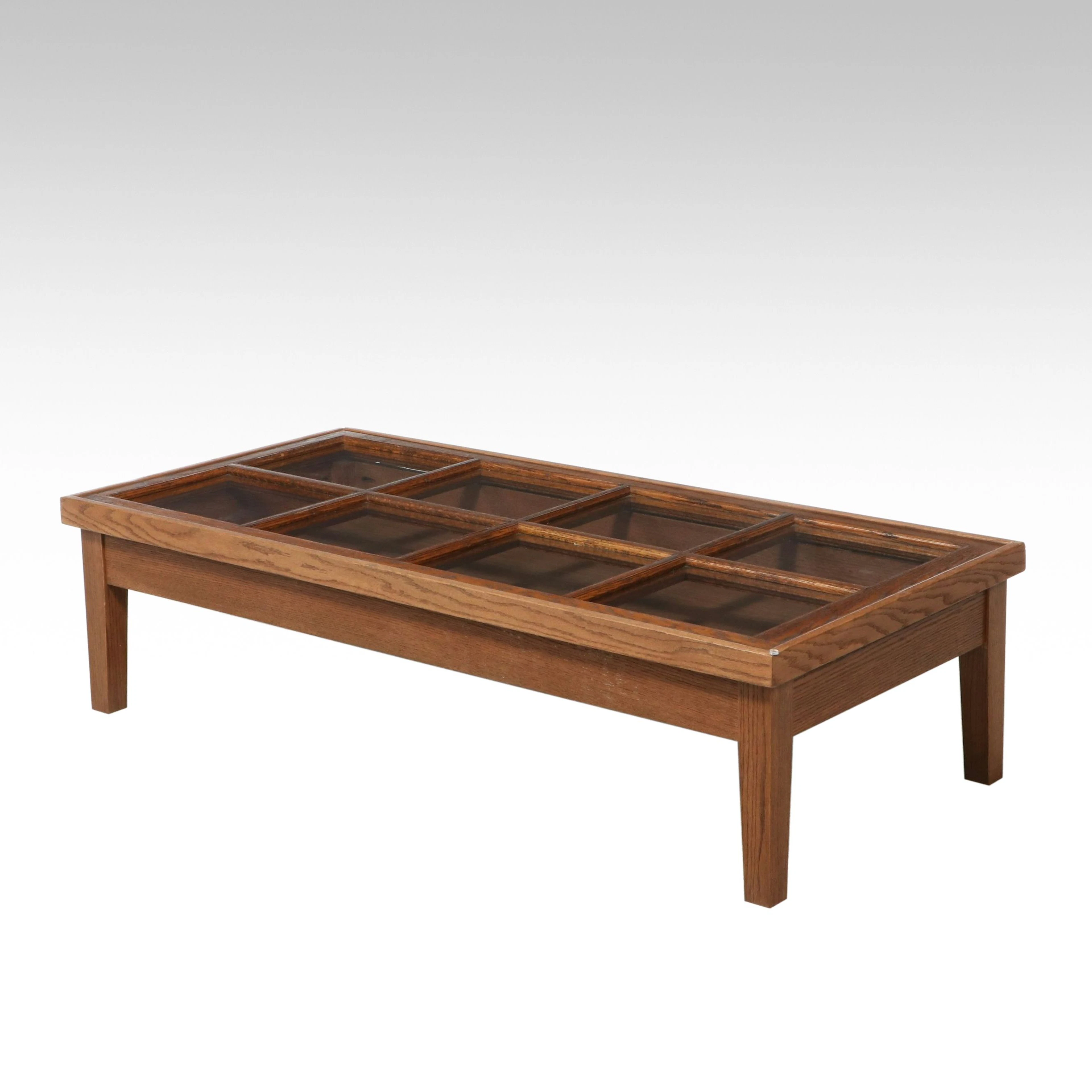 Coffee Table with Salvage YMCA Window Top, 20th Century